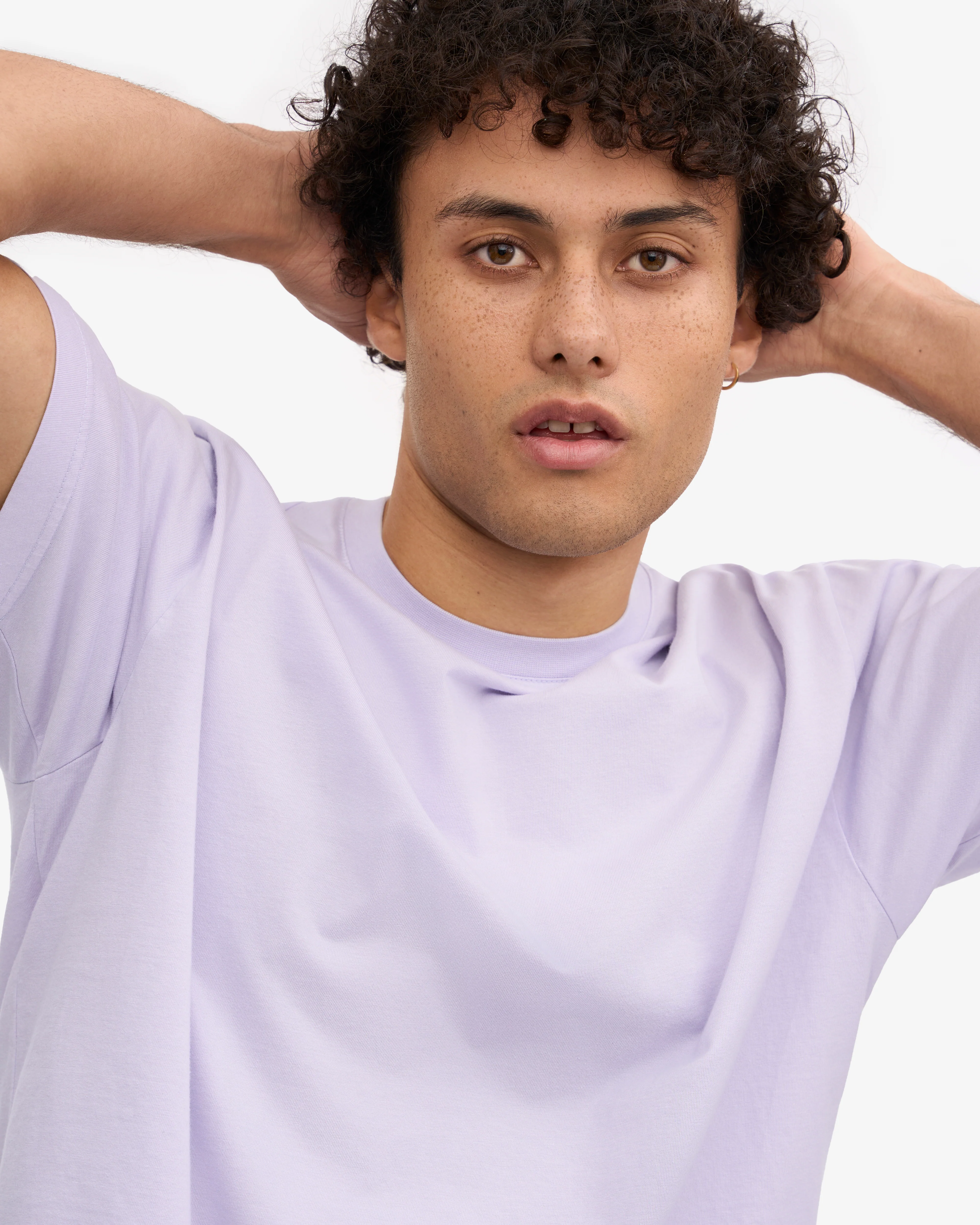 Oversized Organic T-Shirt - Soft Lavender