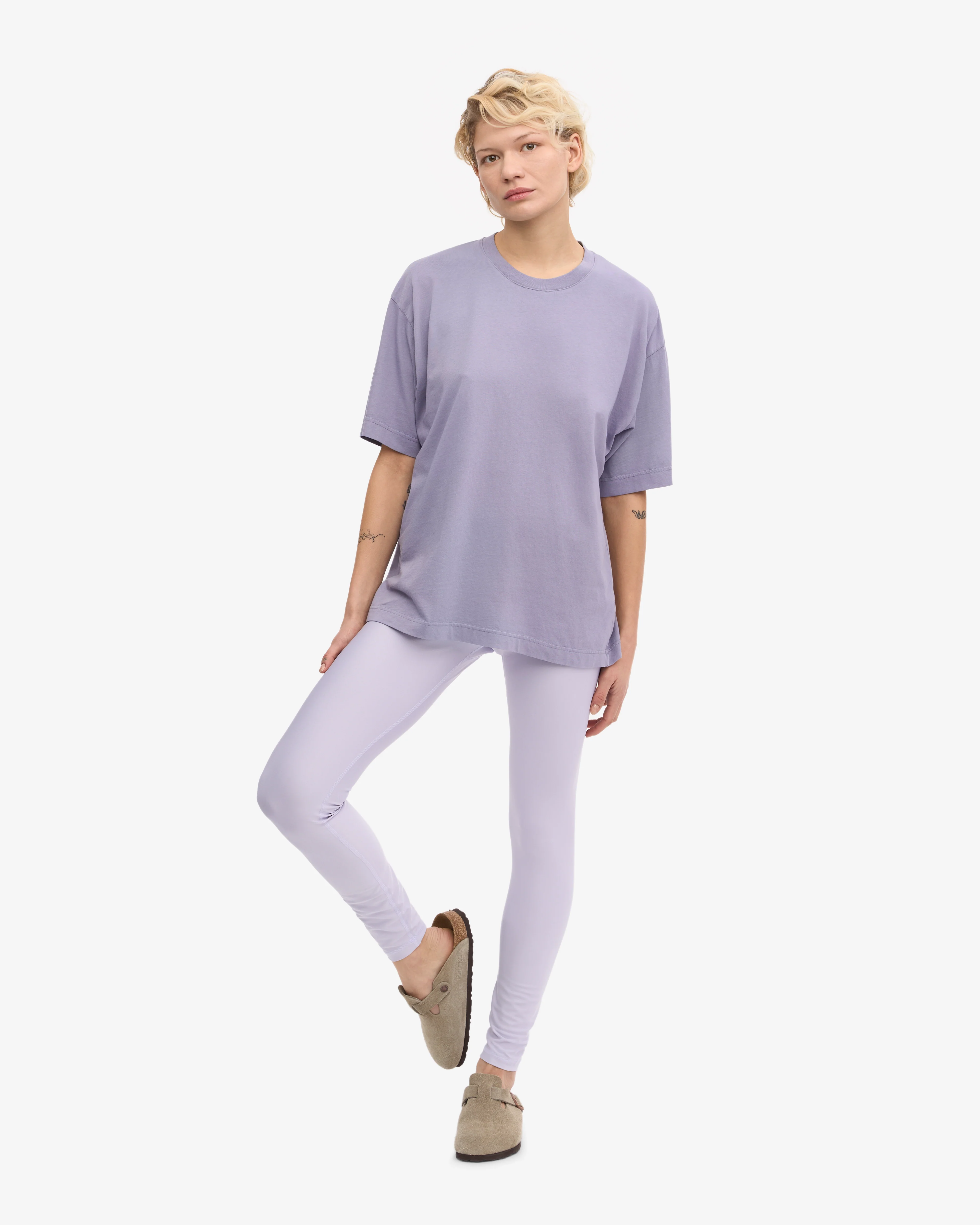 Oversized Organic T-Shirt - Purple Jade