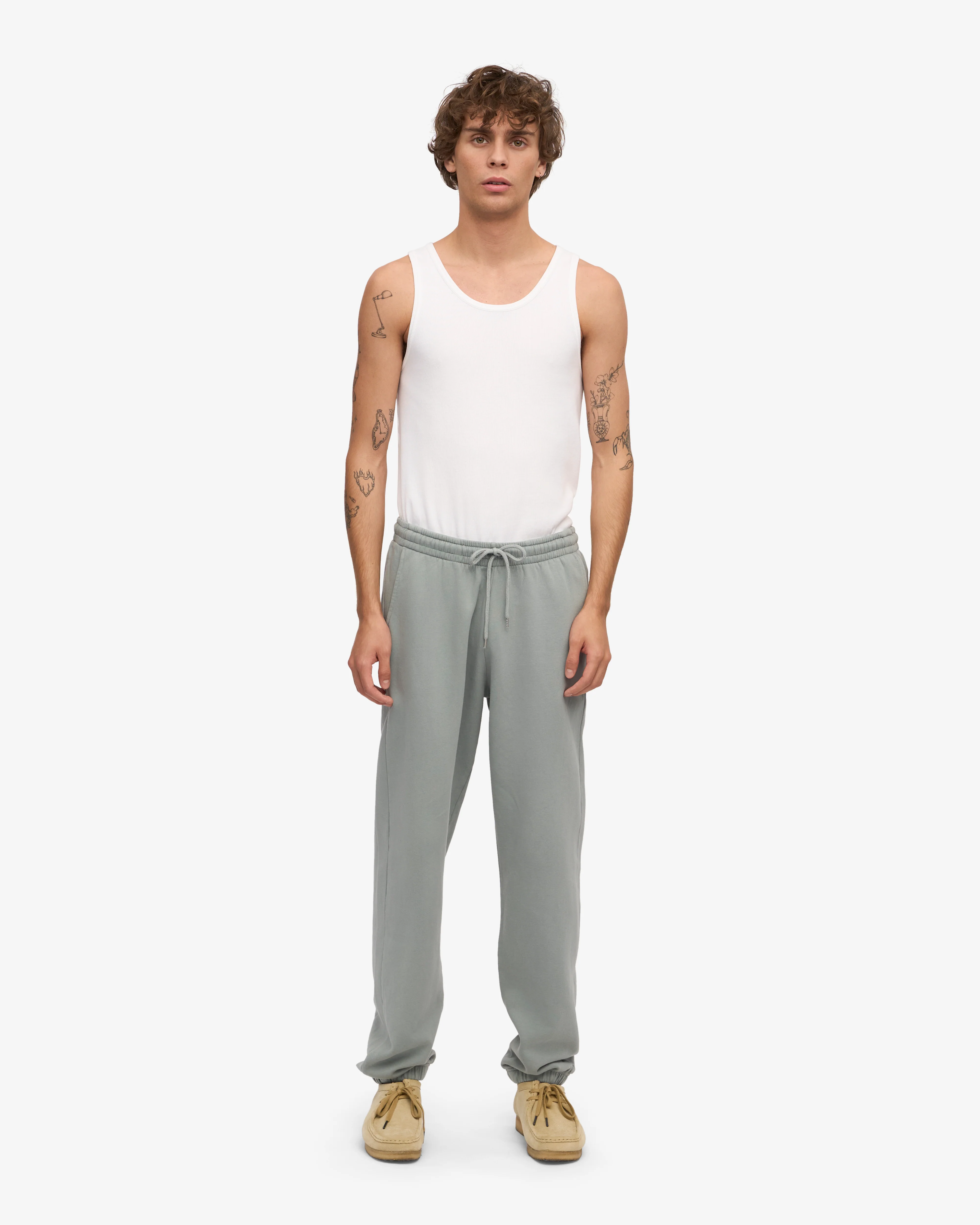 Organic Sweatpants - Steel Blue