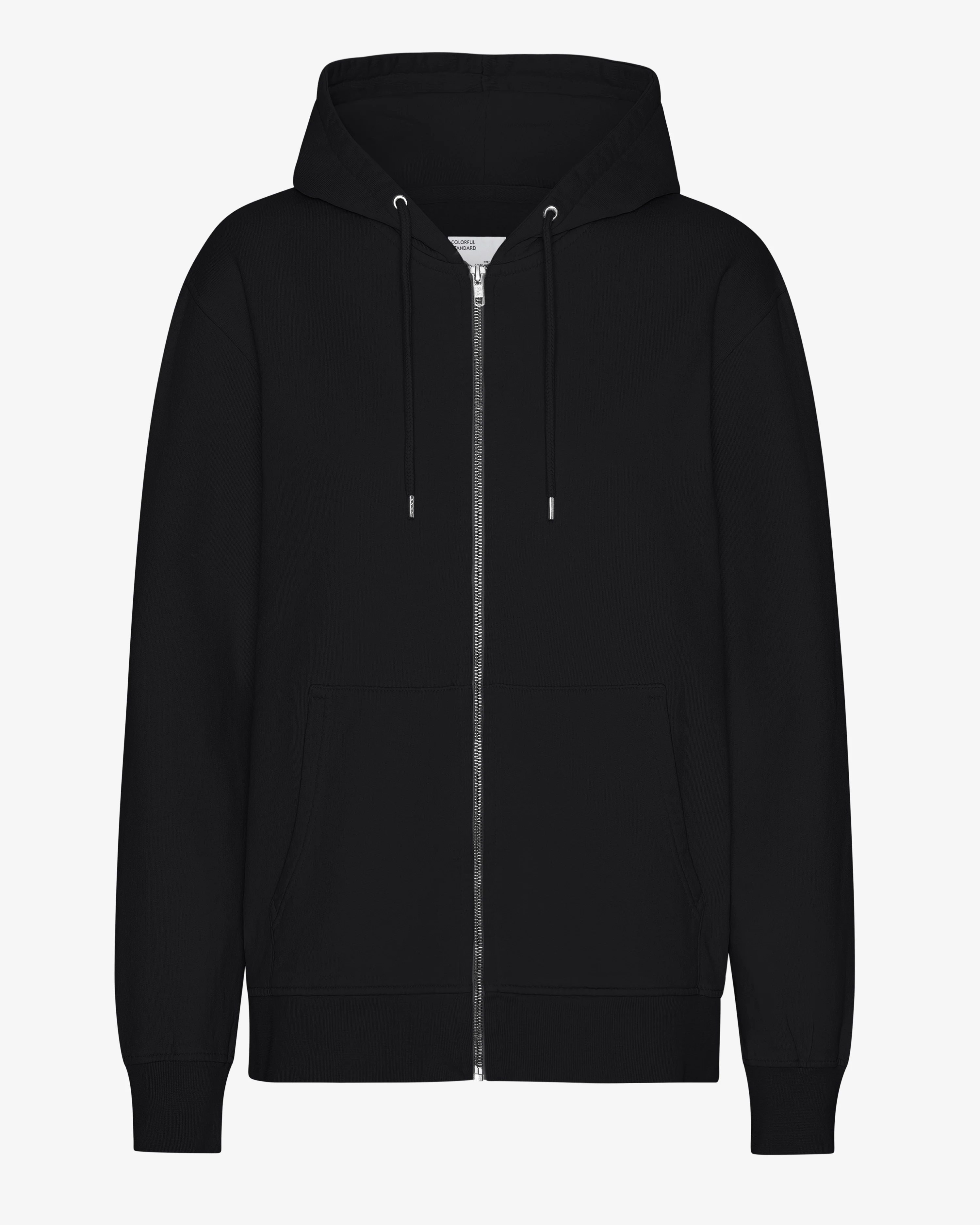 Classic Organic Zip Hood - Deep Black