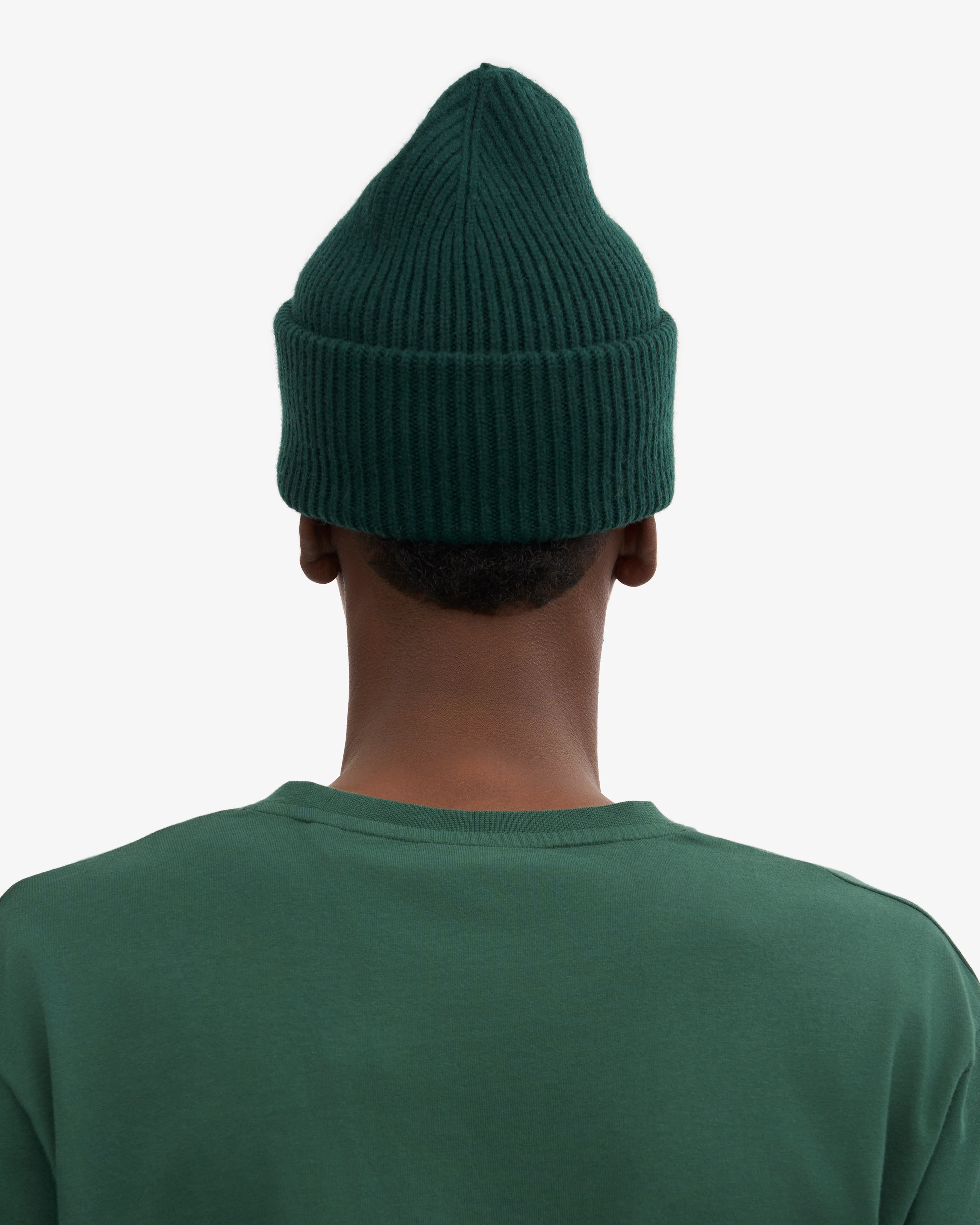 Merino Wool Hat - Emerald Green