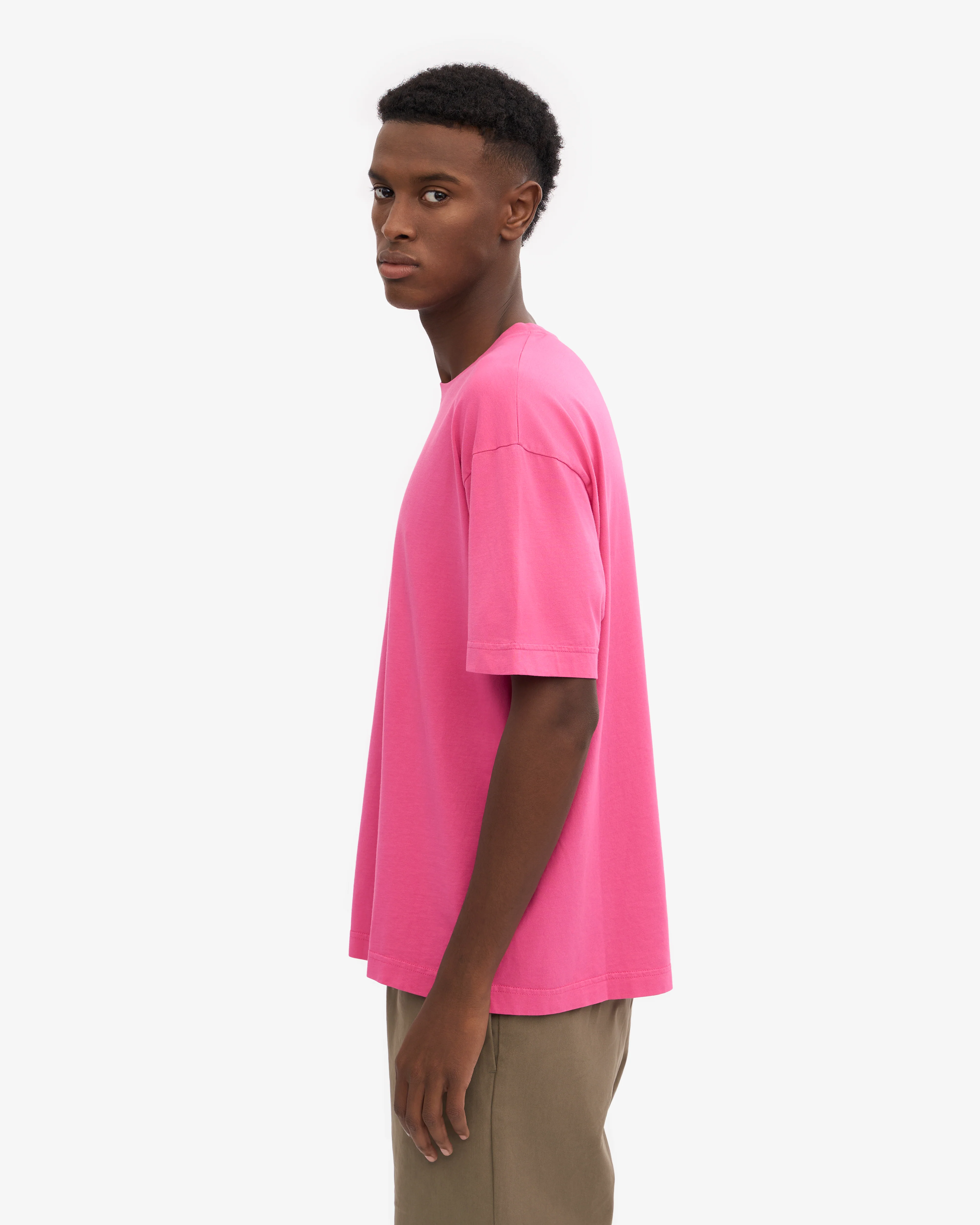 Oversized Organic T-Shirt - Bubblegum Pink