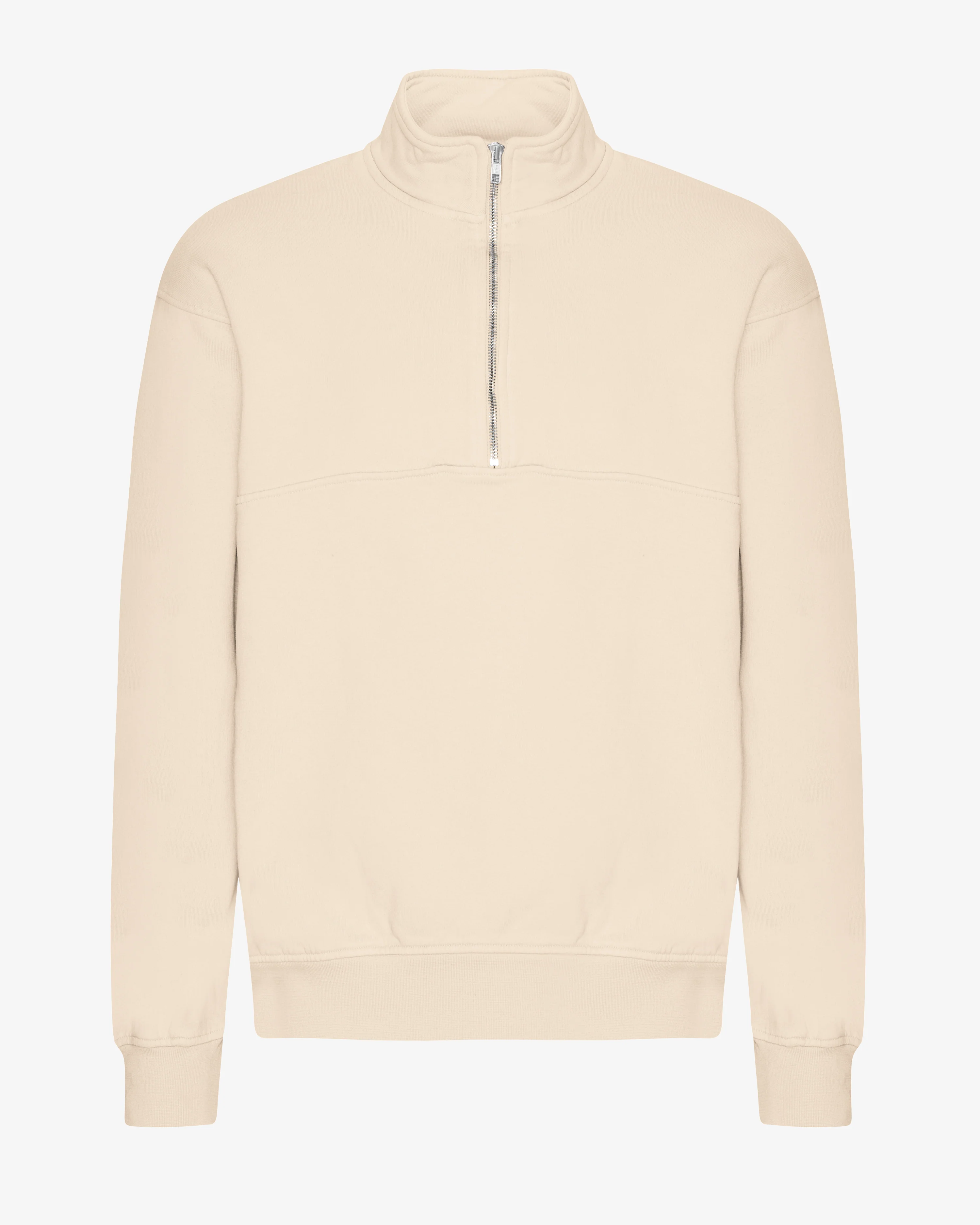 Organic Quarter Zip - Ivory White