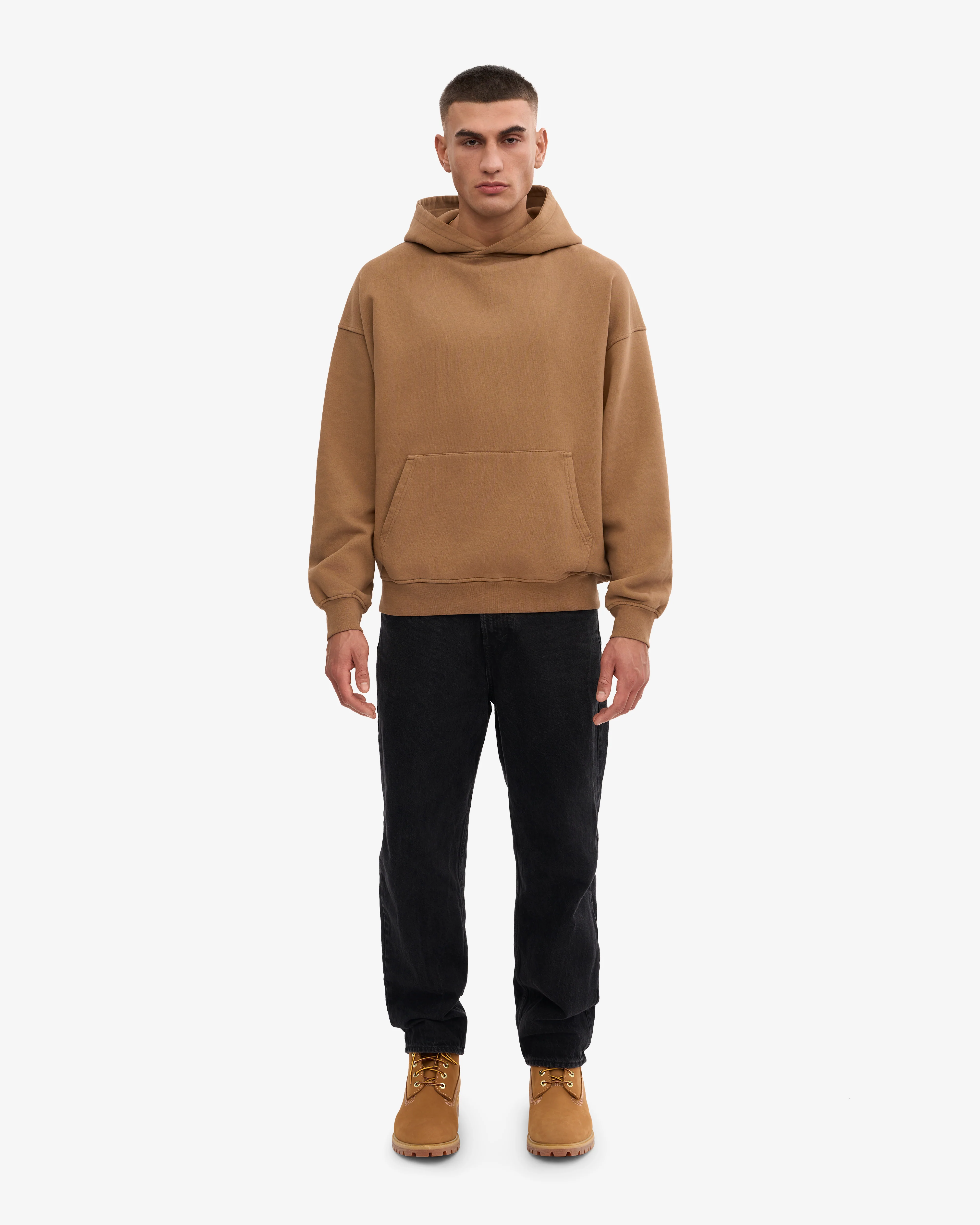 Organic Oversized Hood - Sahara Camel