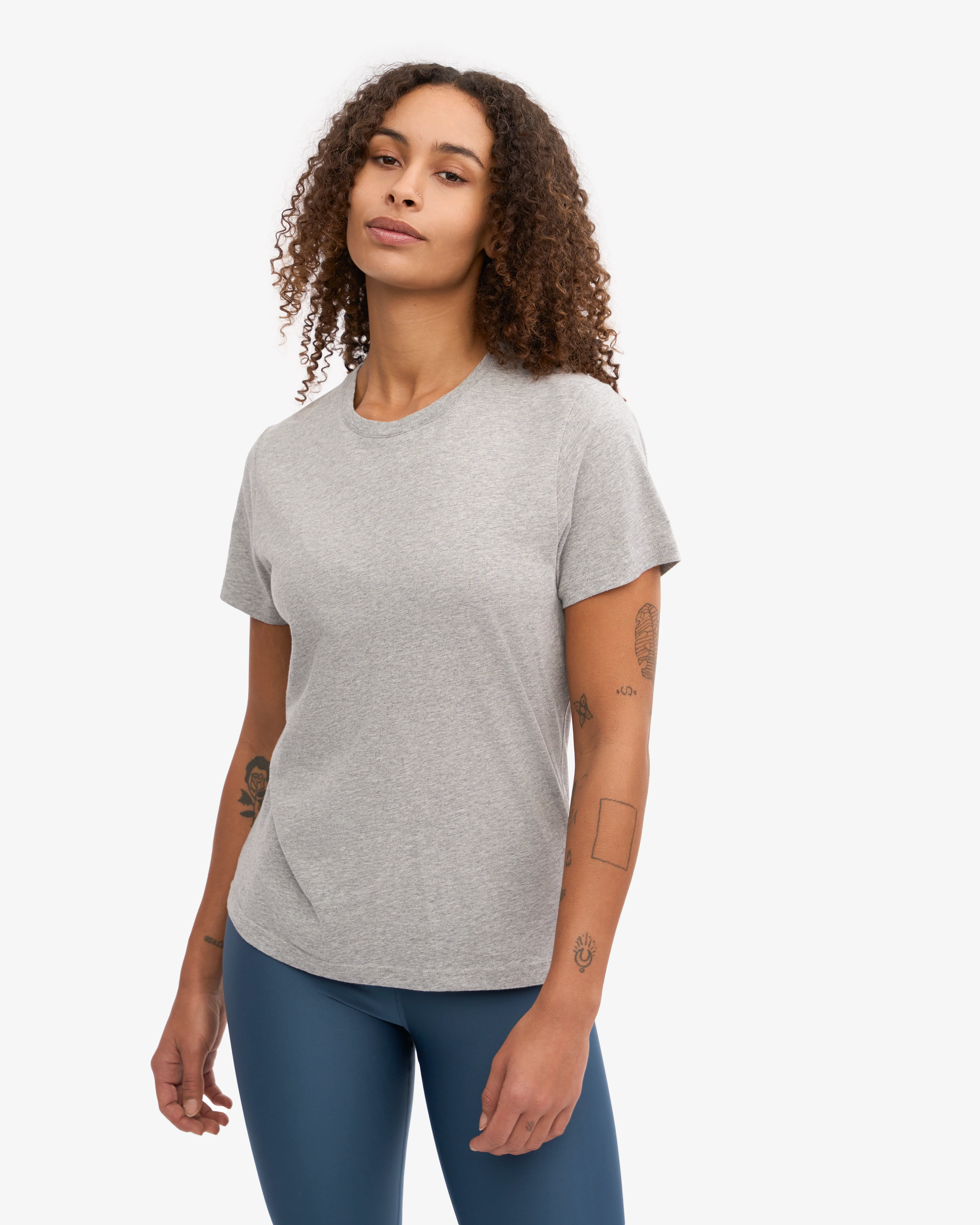 Women Light Organic Tee - Heather Grey