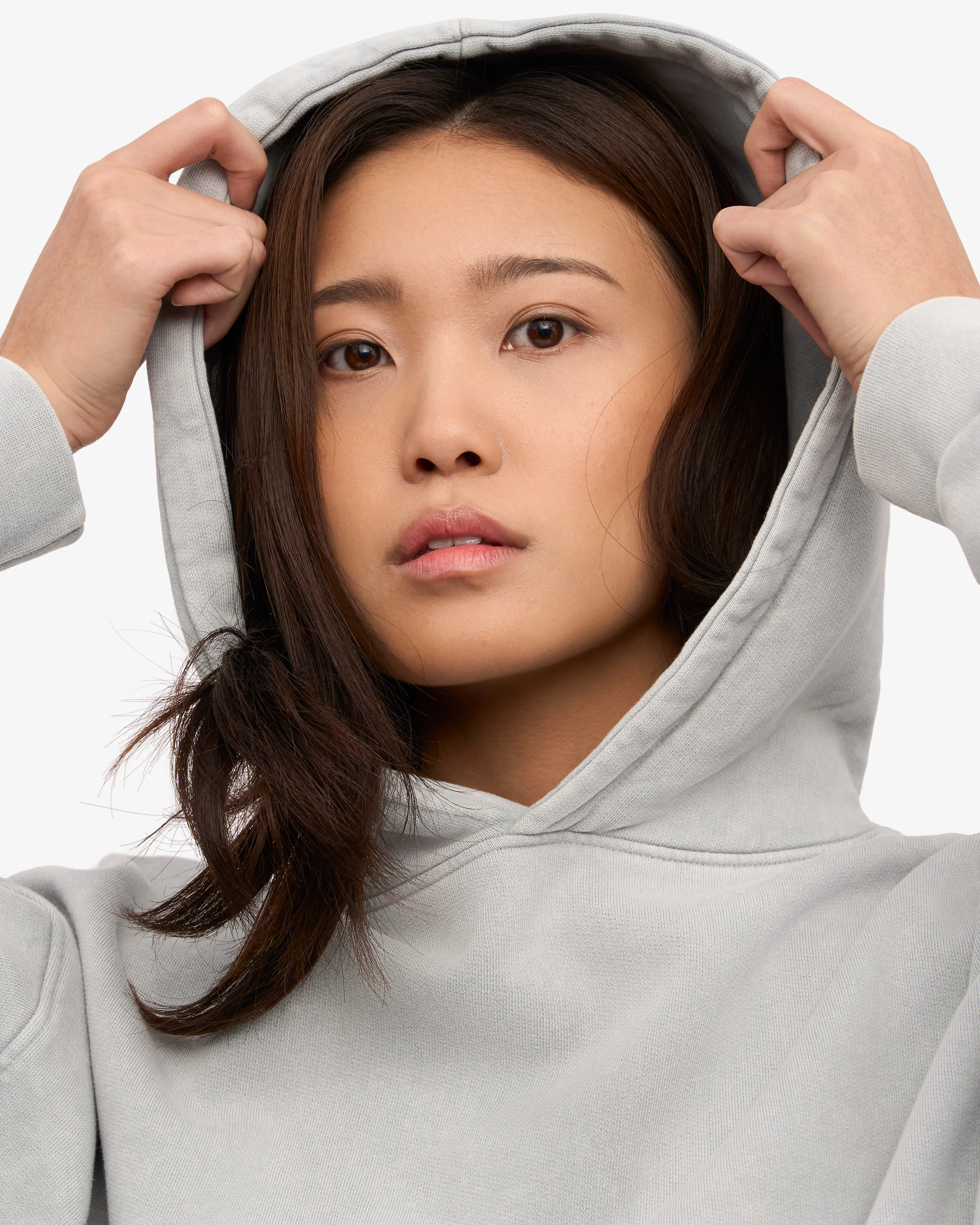 Organic Oversized Hood - Faded Grey