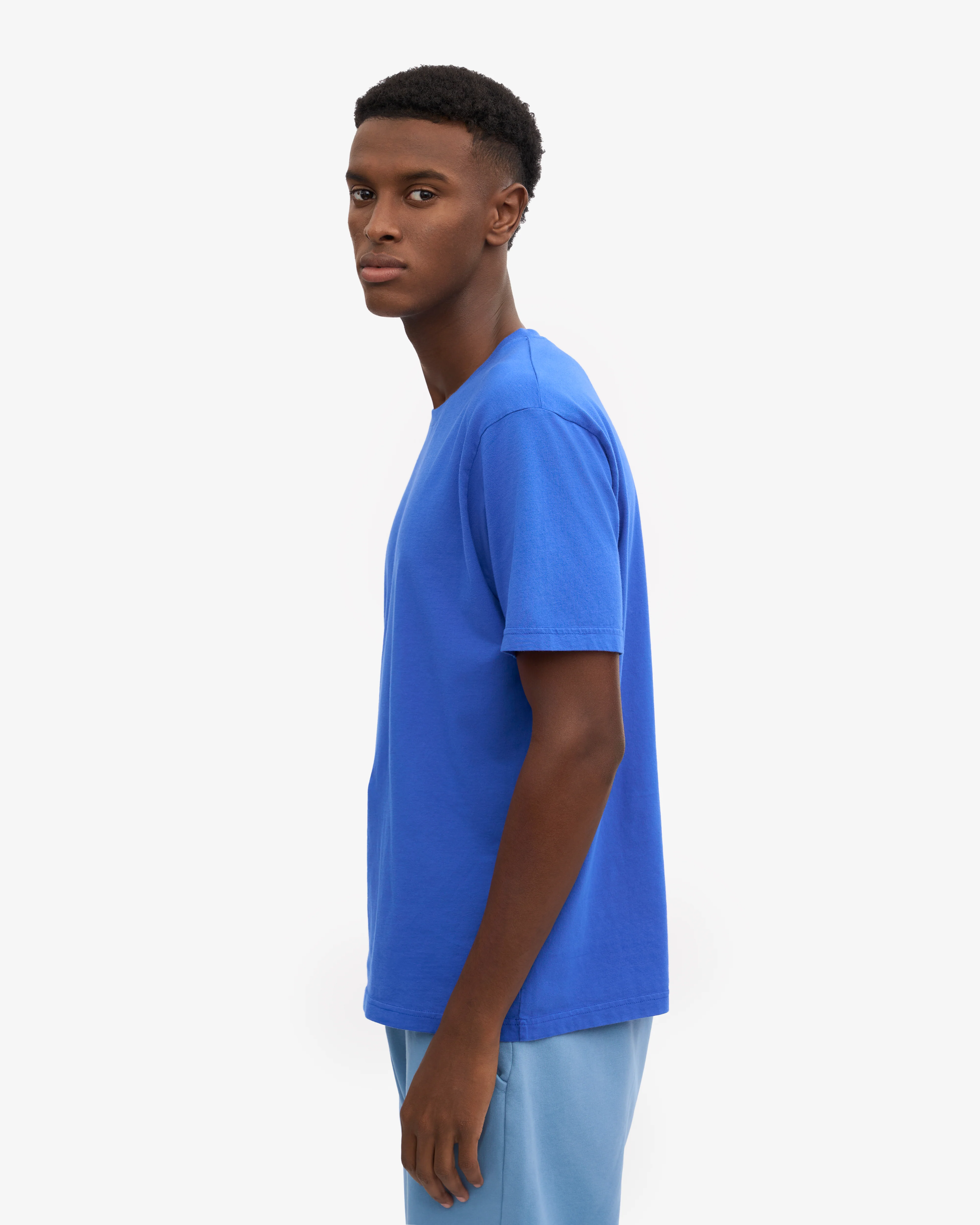 Oversized Organic T-Shirt - Sapphire Blue