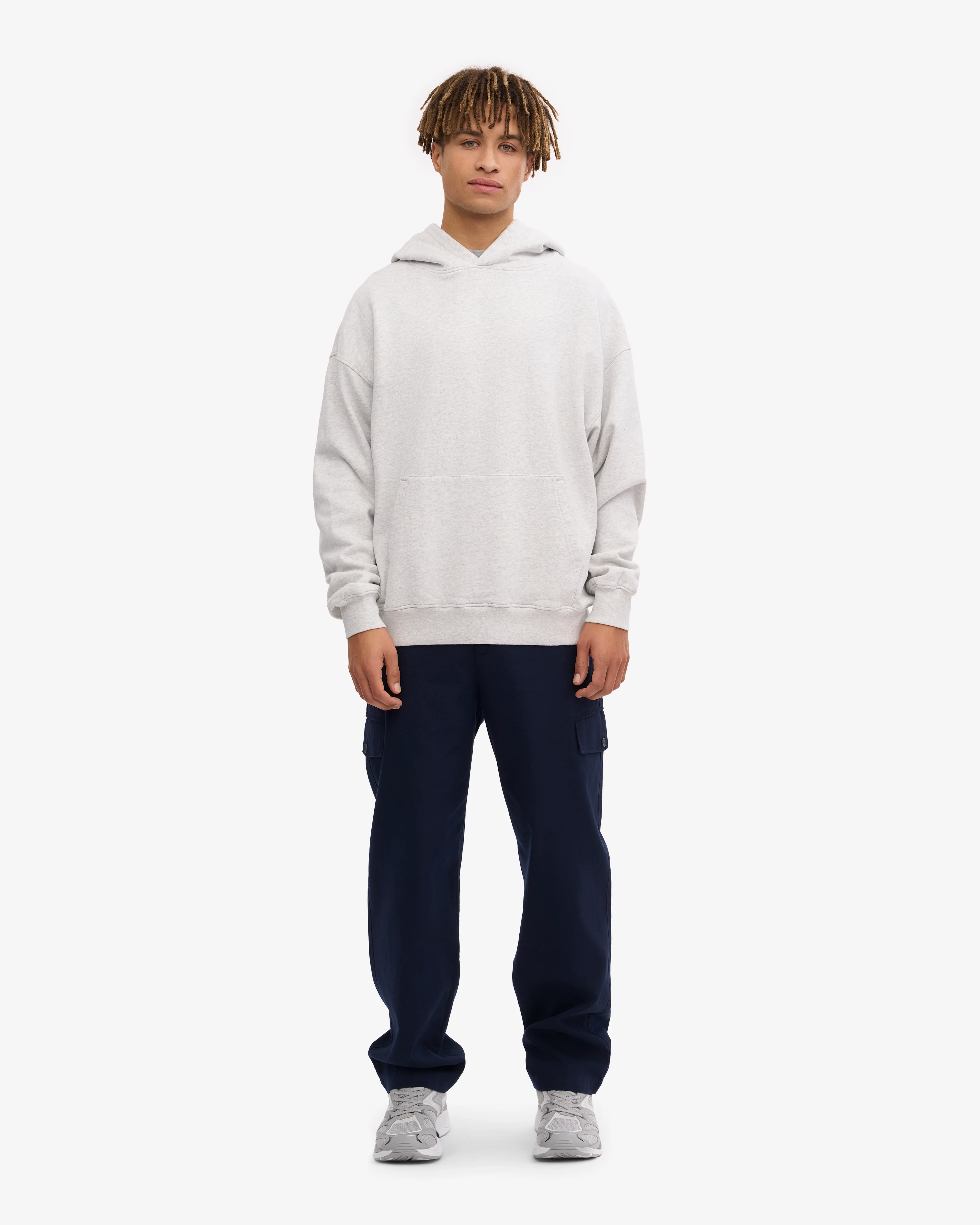 Organic Oversized Hood - Snow Melange