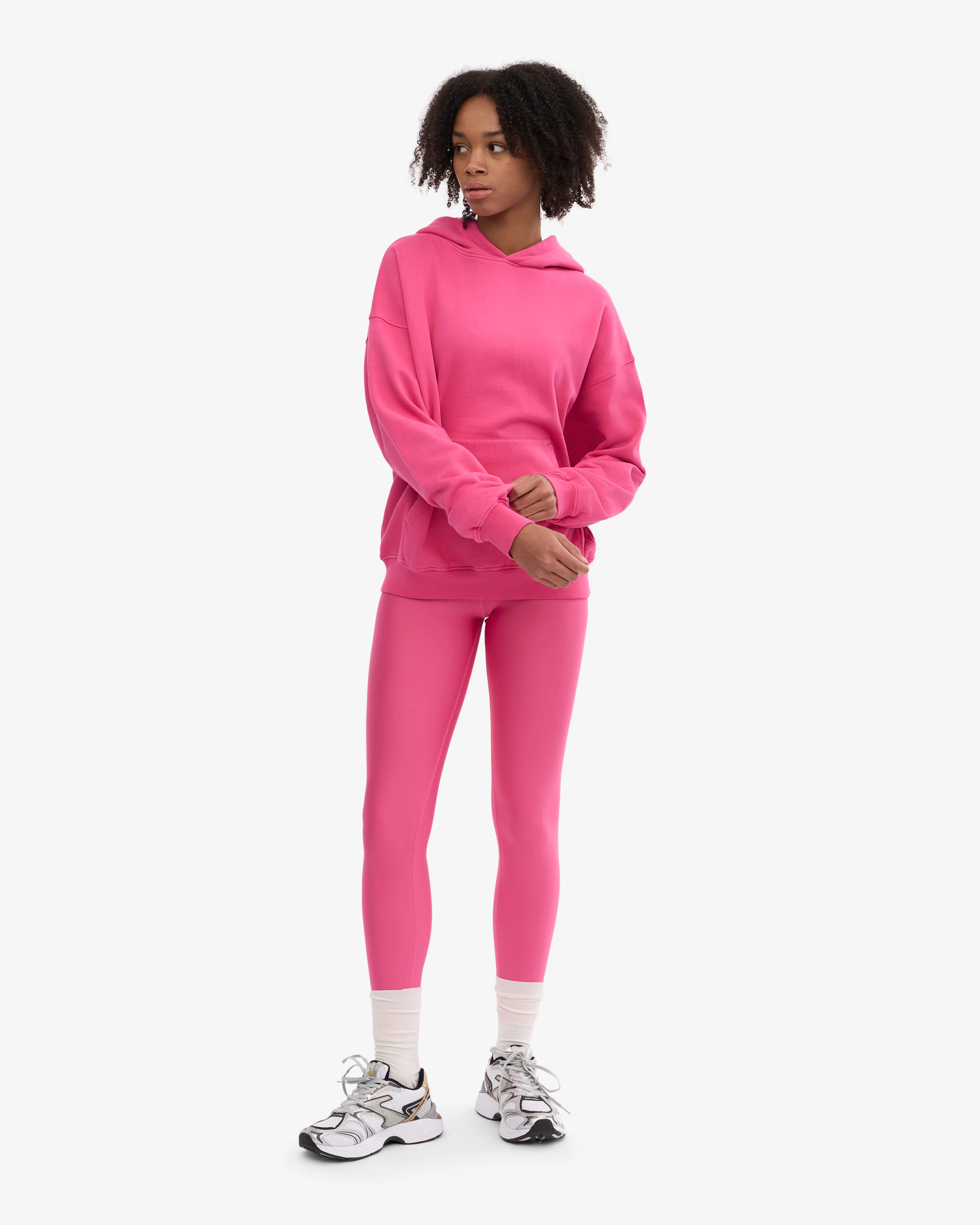 Organic Oversized Hood - Bubblegum Pink