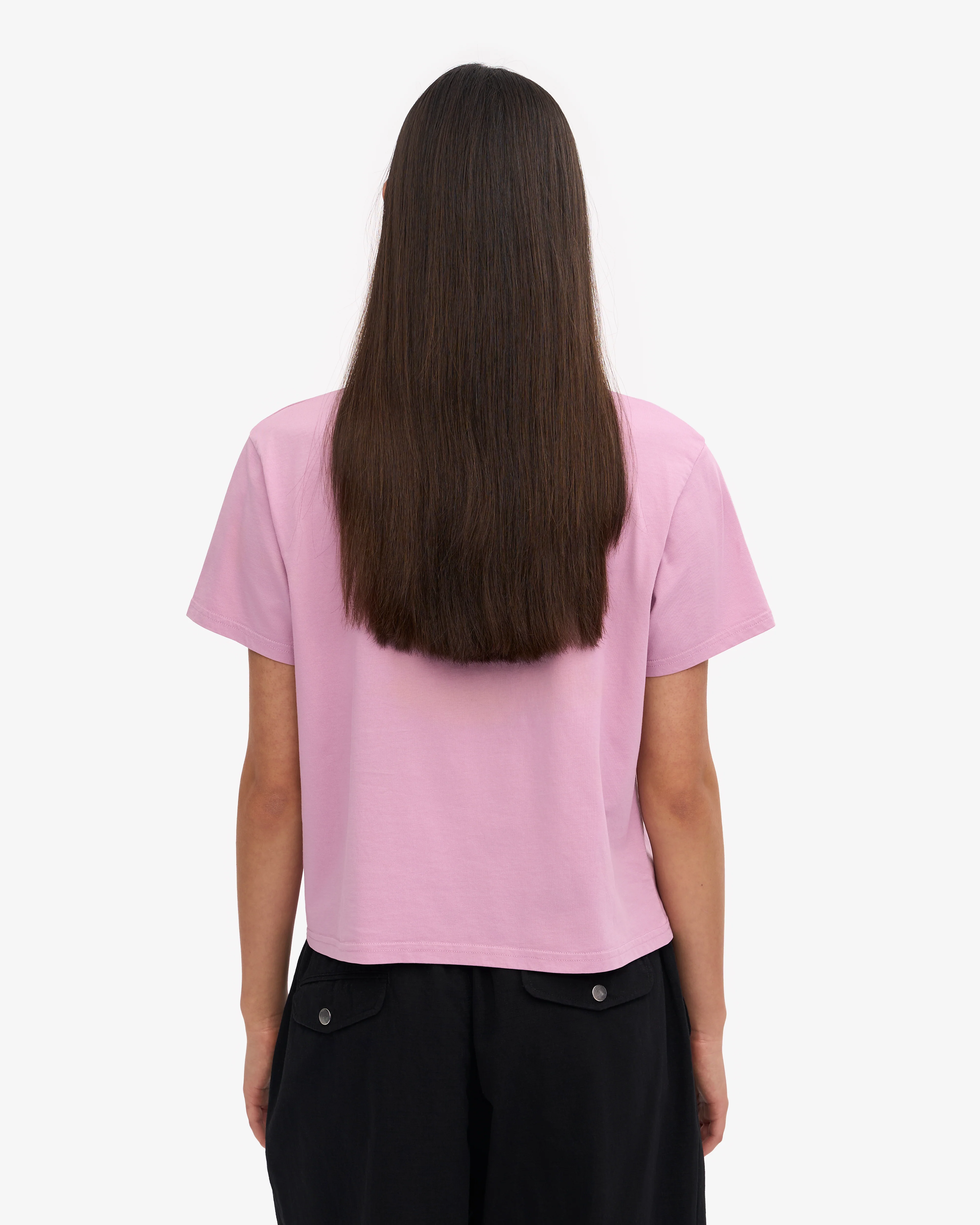 Organic Boxy Crop Tee - Cherry Blossom
