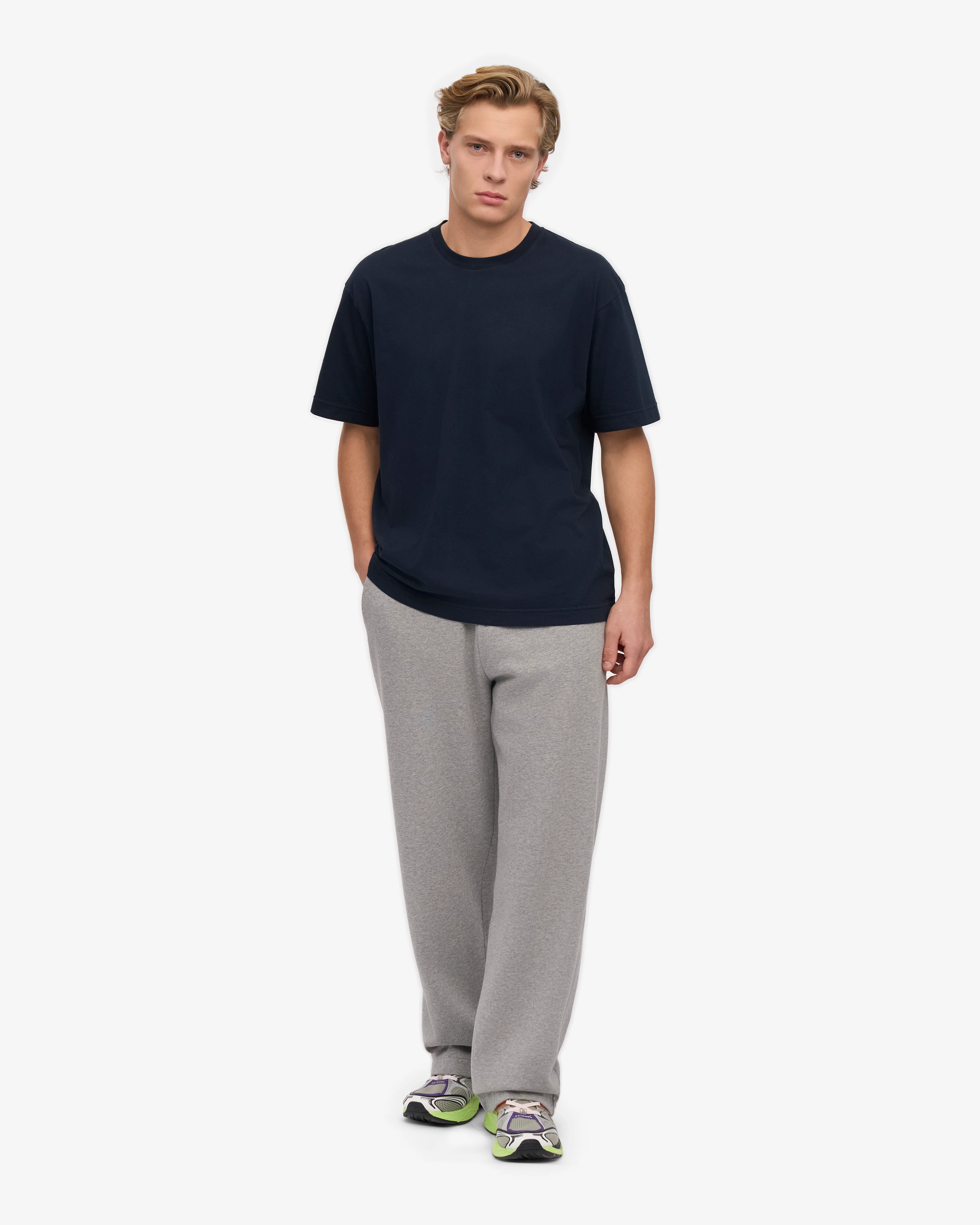 Oversized Organic T-Shirt - Navy Blue