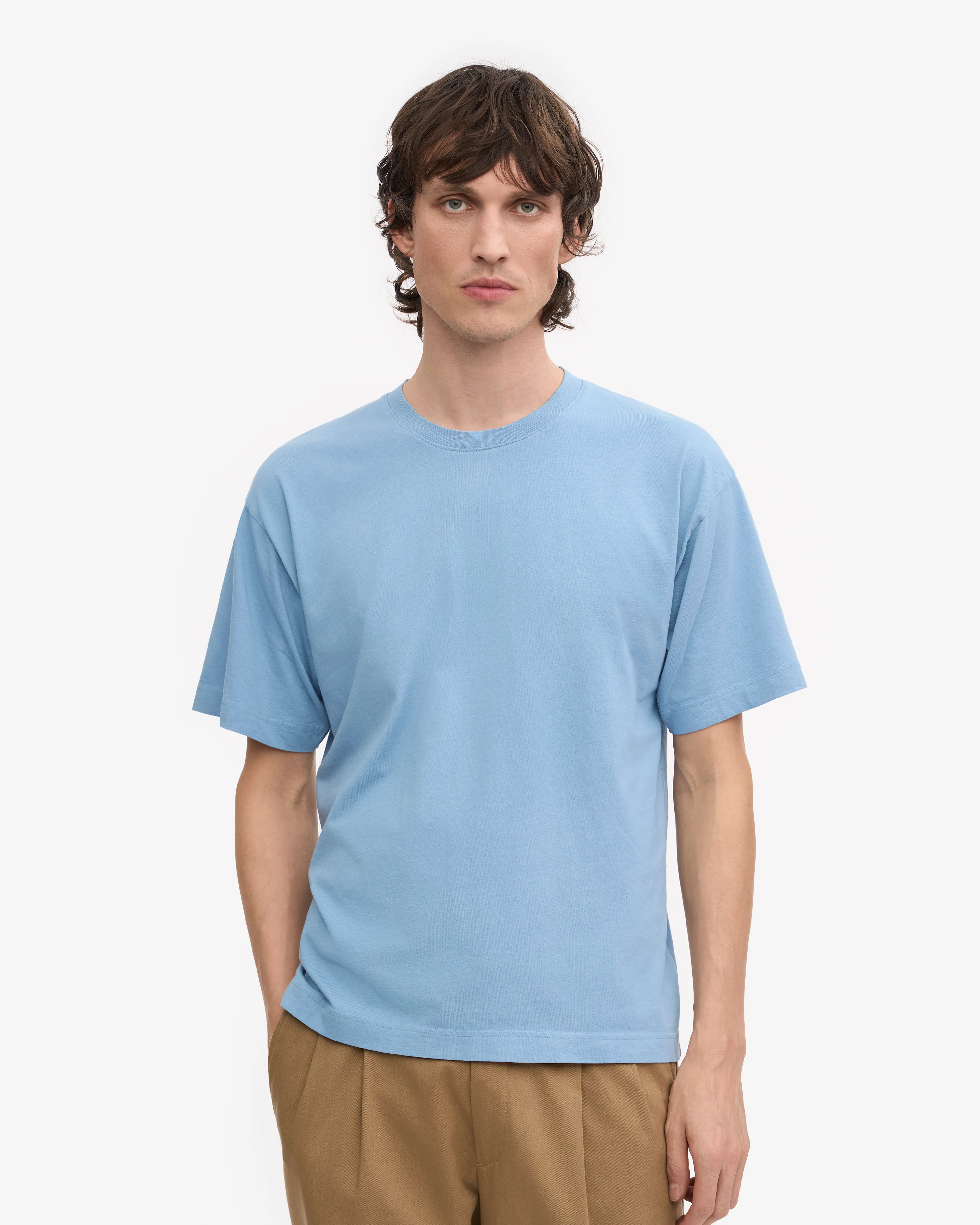 Oversized Organic T-Shirt - Seaside Blue