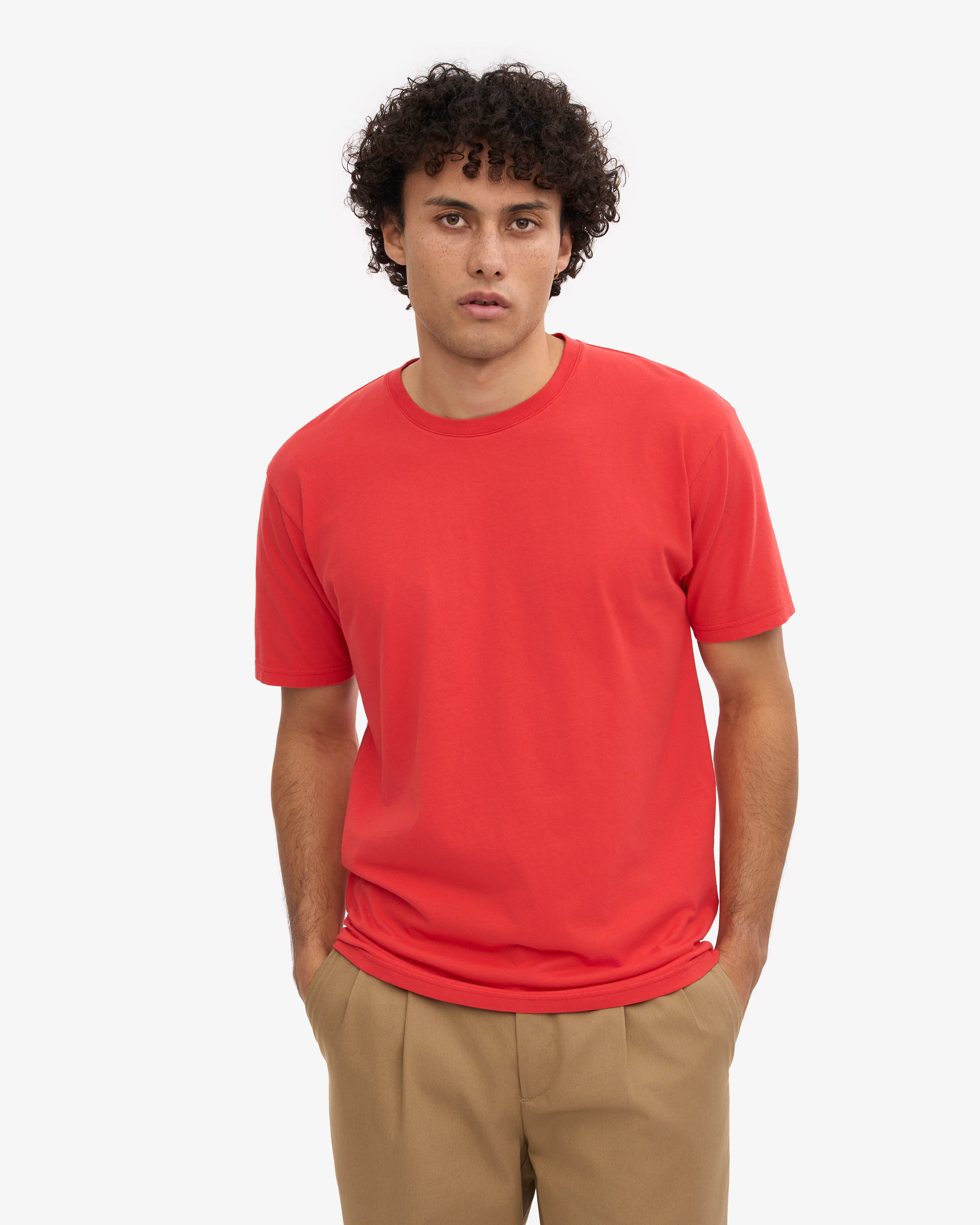 Classic Organic Tee - Red Tangerine