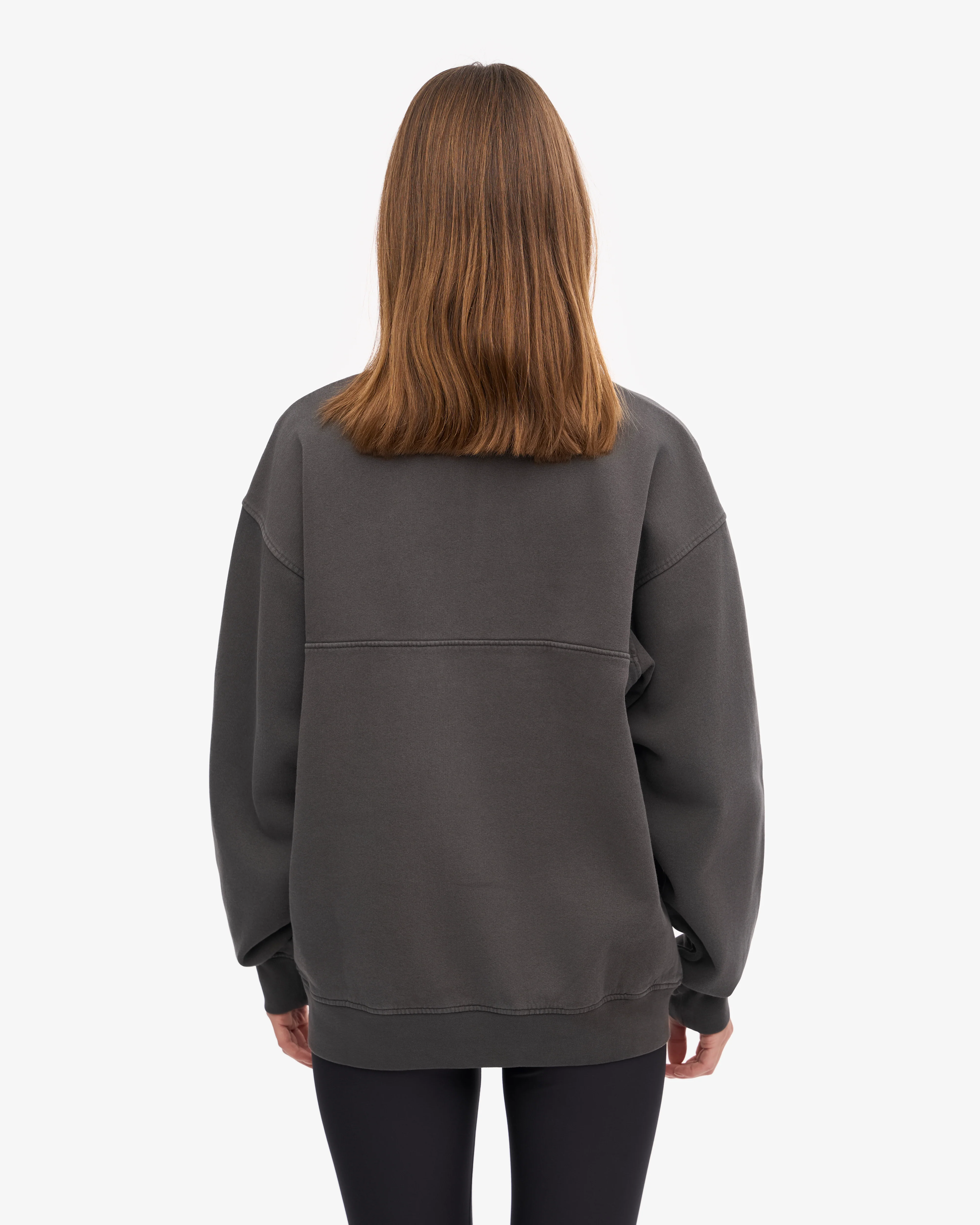 Organic Quarter Zip - Lava Grey