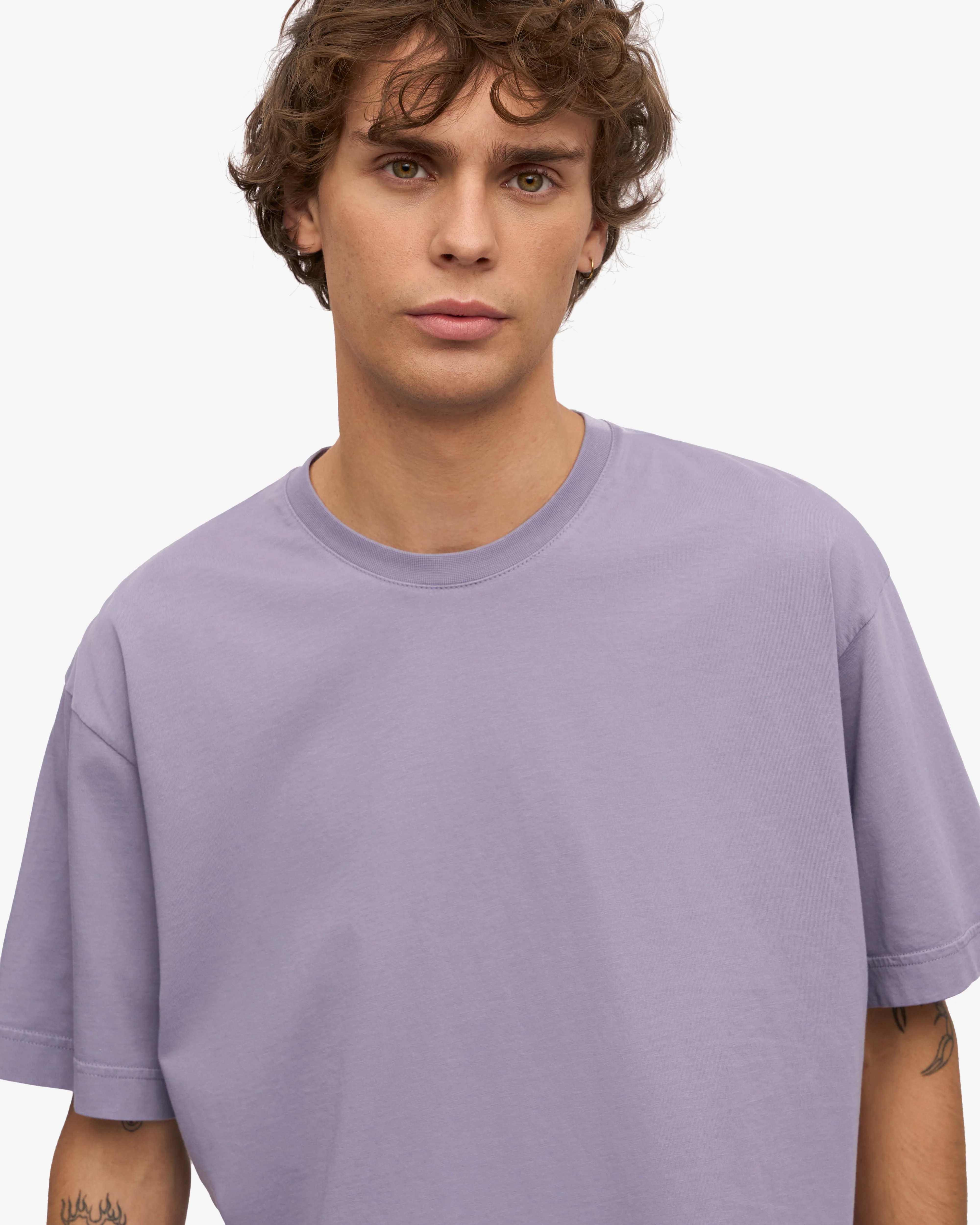 Oversized Organic T-Shirt - Purple Jade