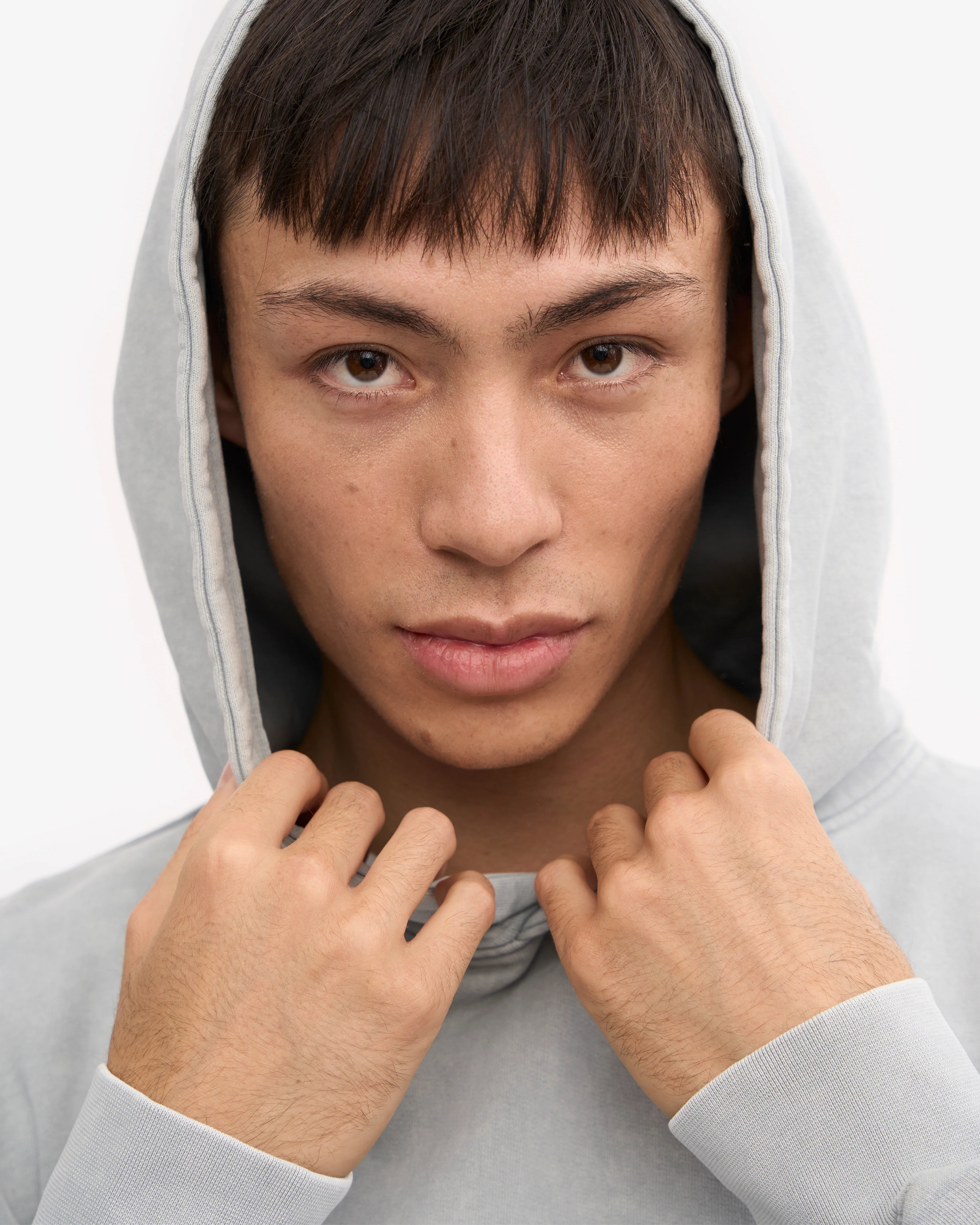Organic Oversized Hood - Faded Grey