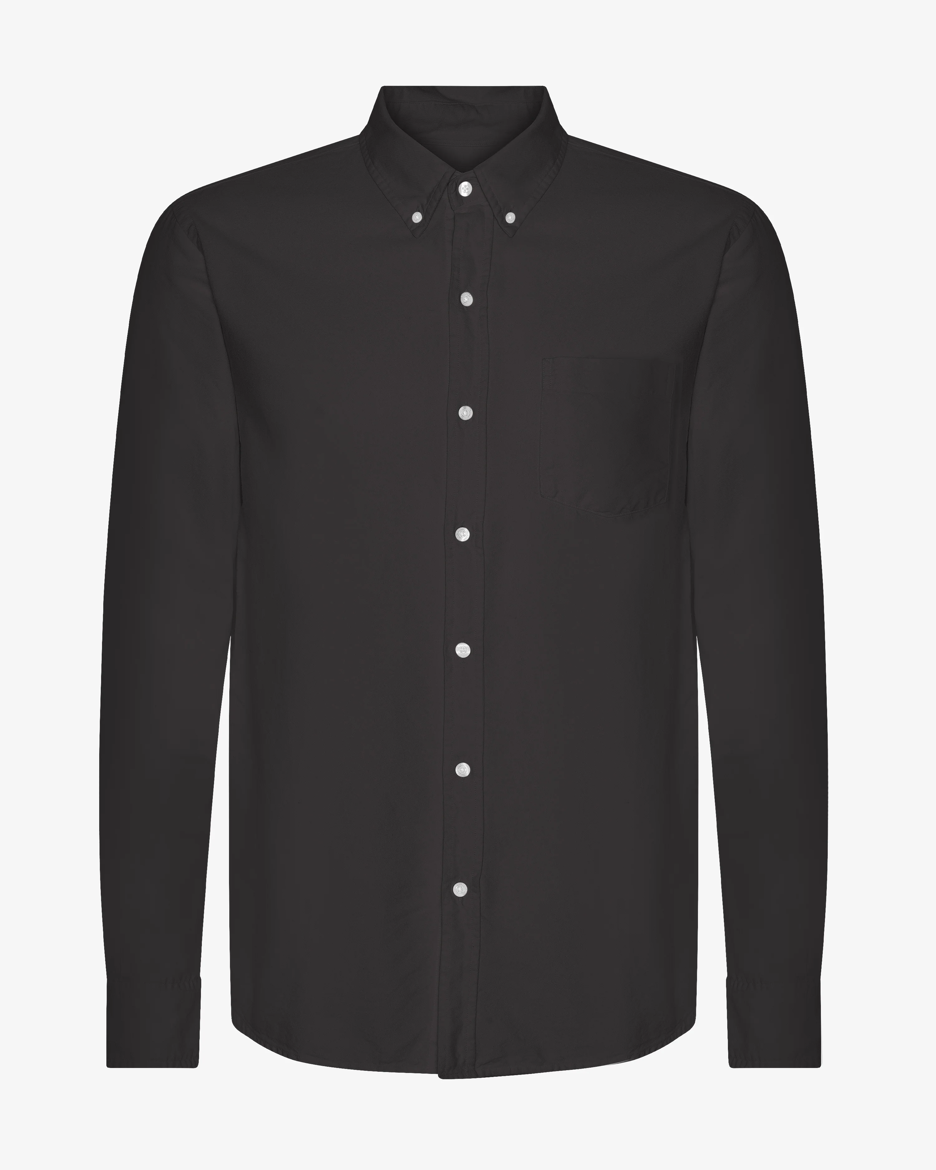 Organic Button Down Shirt - Lava Grey