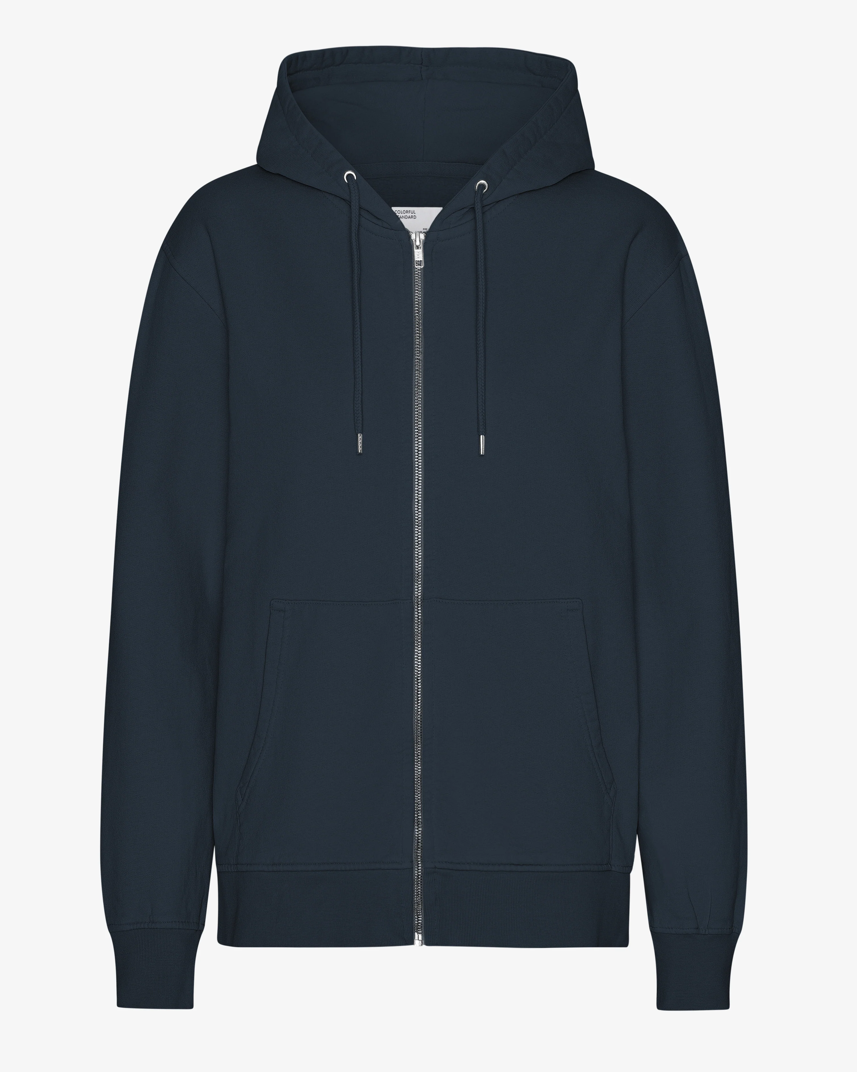 Classic Organic Zip Hood - Navy Blue