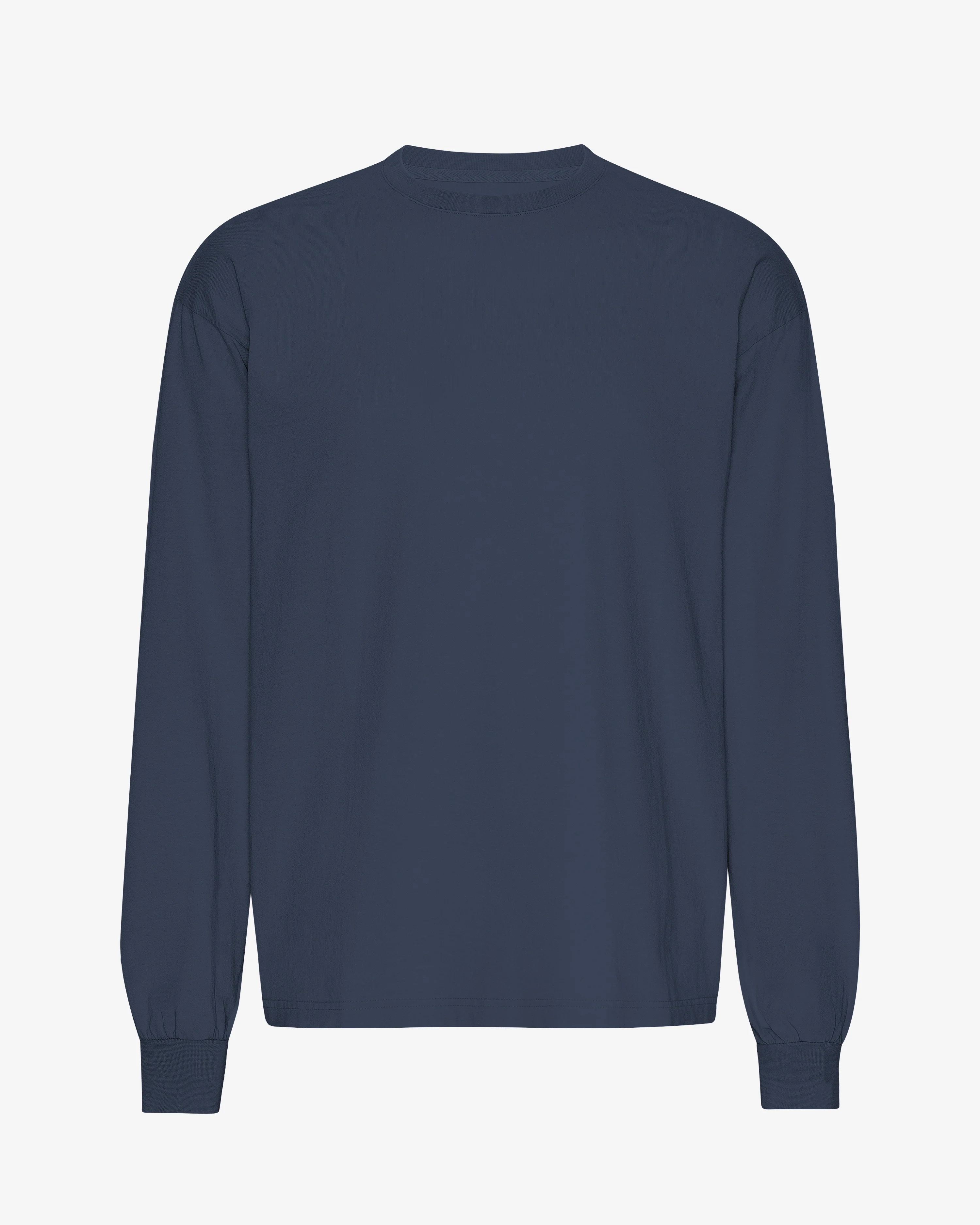 Oversized Organic LS T-Shirt - Petrol Blue