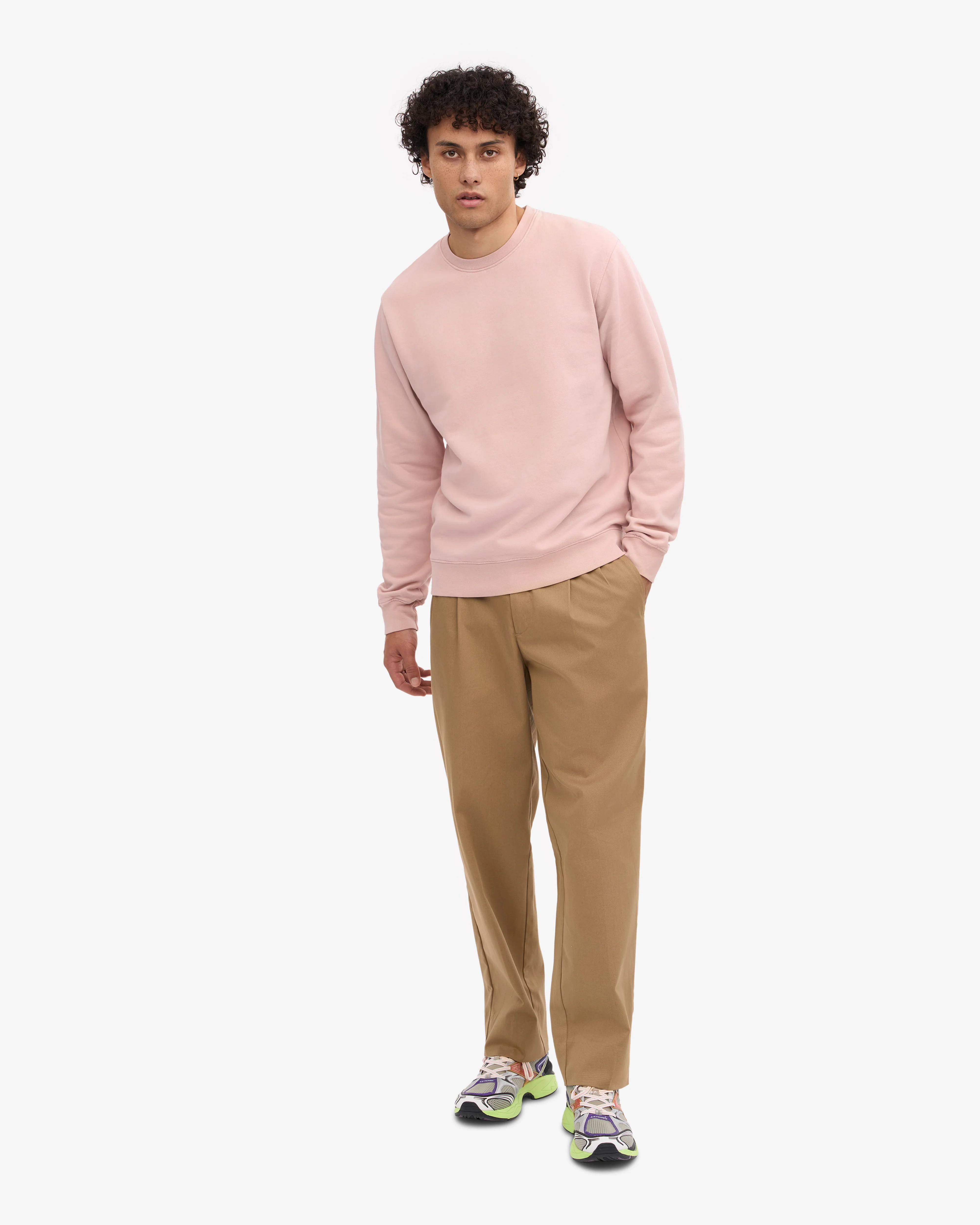 Classic Organic Crew - Faded Pink