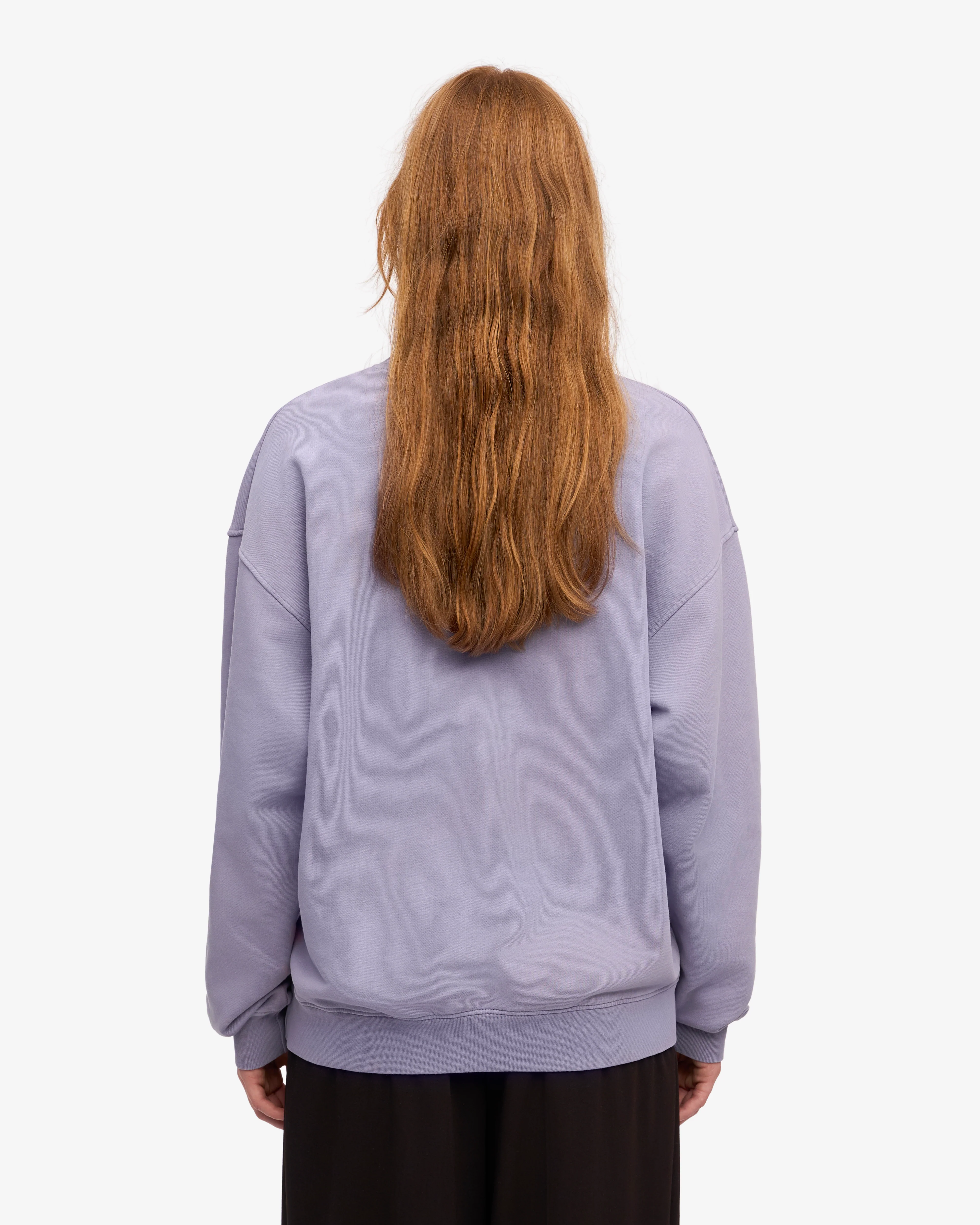 Organic Oversized Crew - Purple Jade