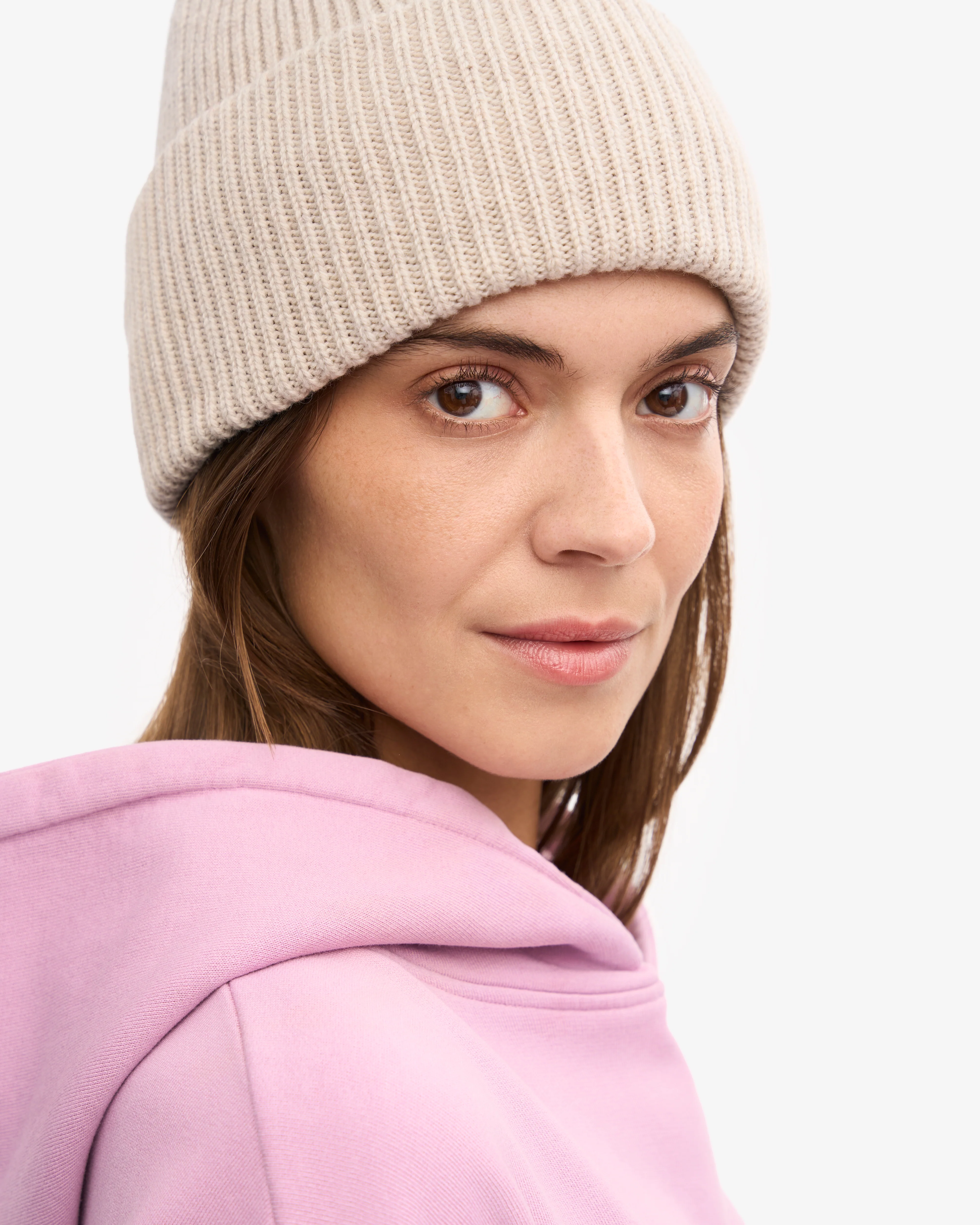 Merino Wool Hat - Ivory White