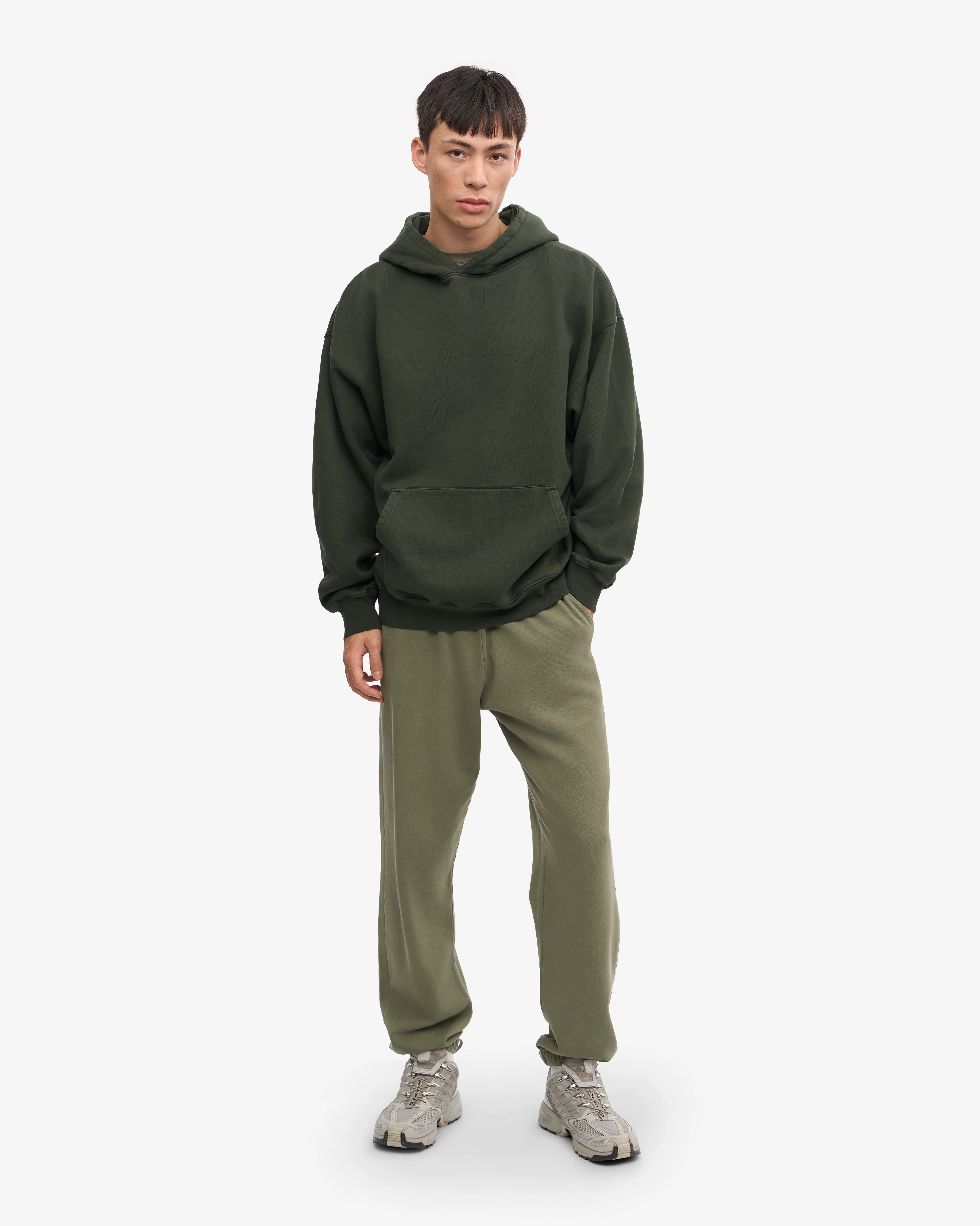 Organic Oversized Hood - Hunter Green
