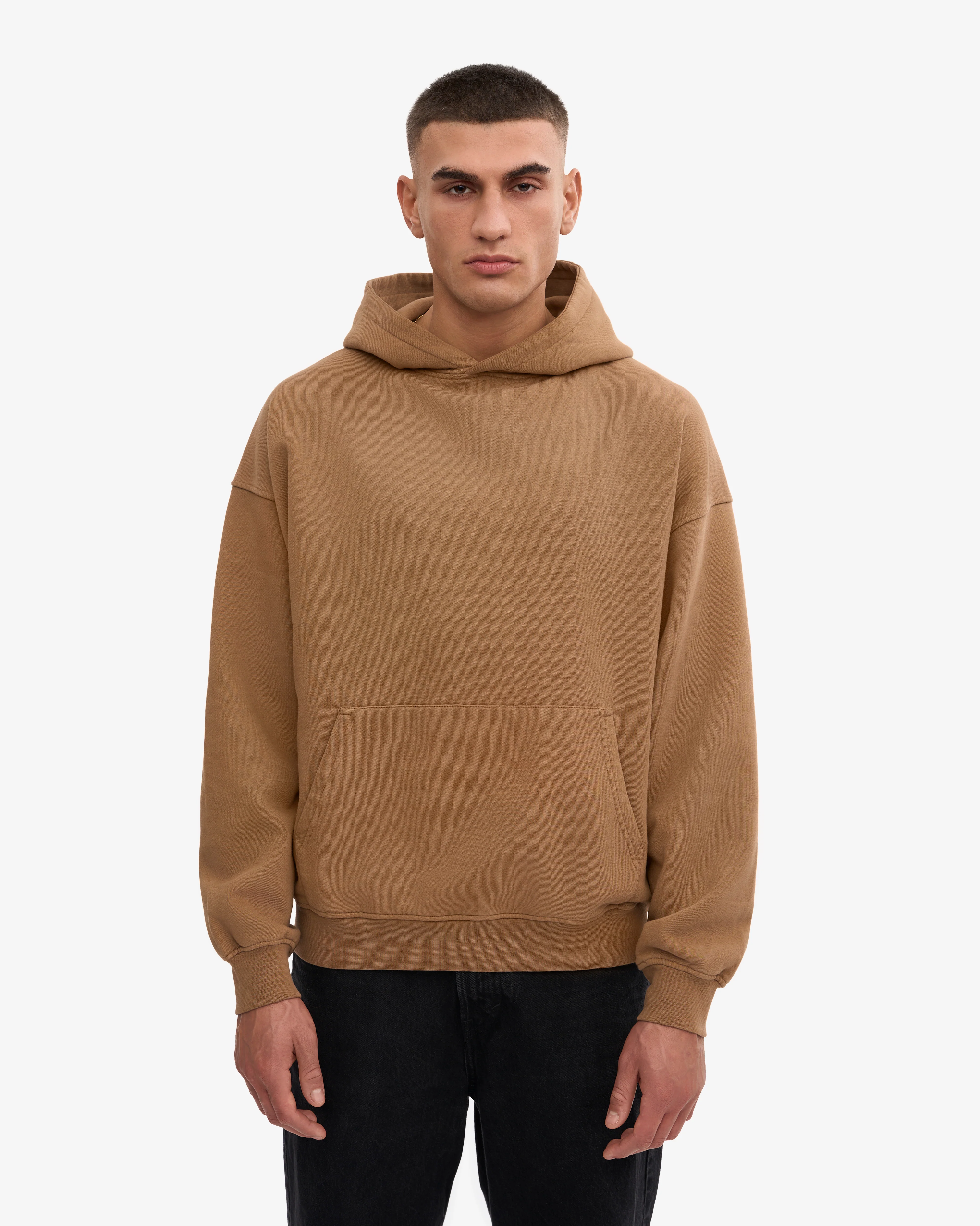 Organic Oversized Hood - Sahara Camel