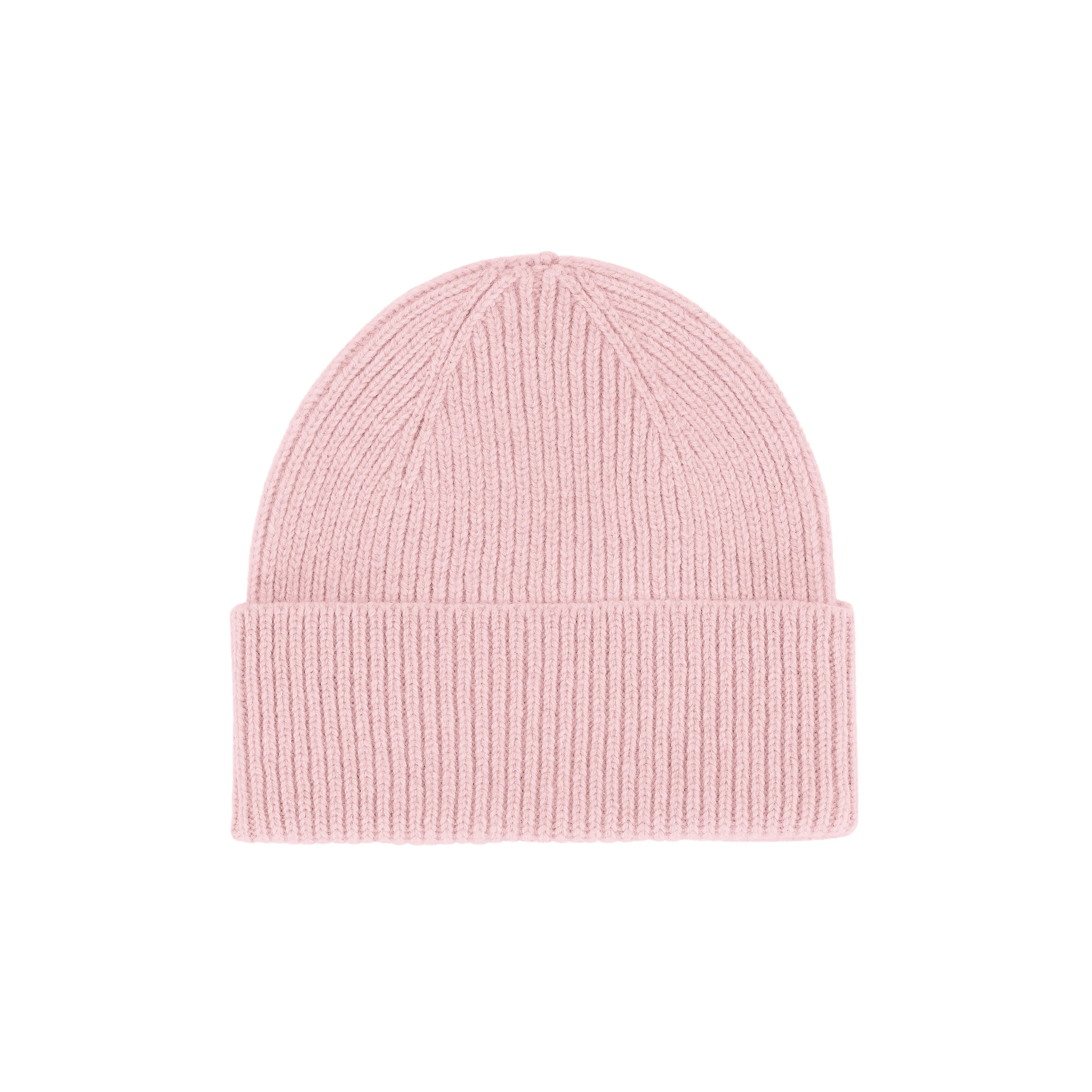 Merino Wool Beanie - Faded Pink