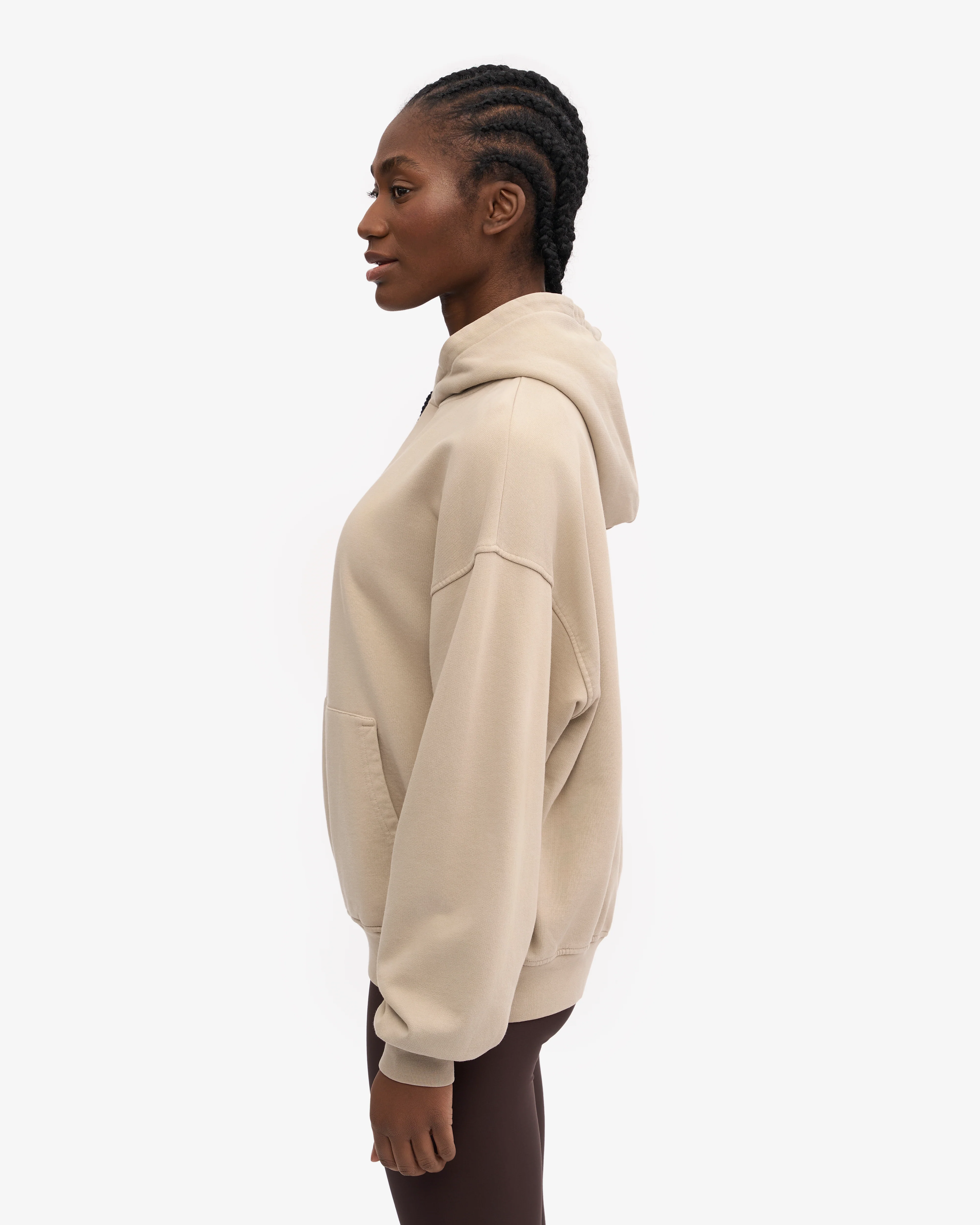 Organic Oversized Hood - Oyster Grey