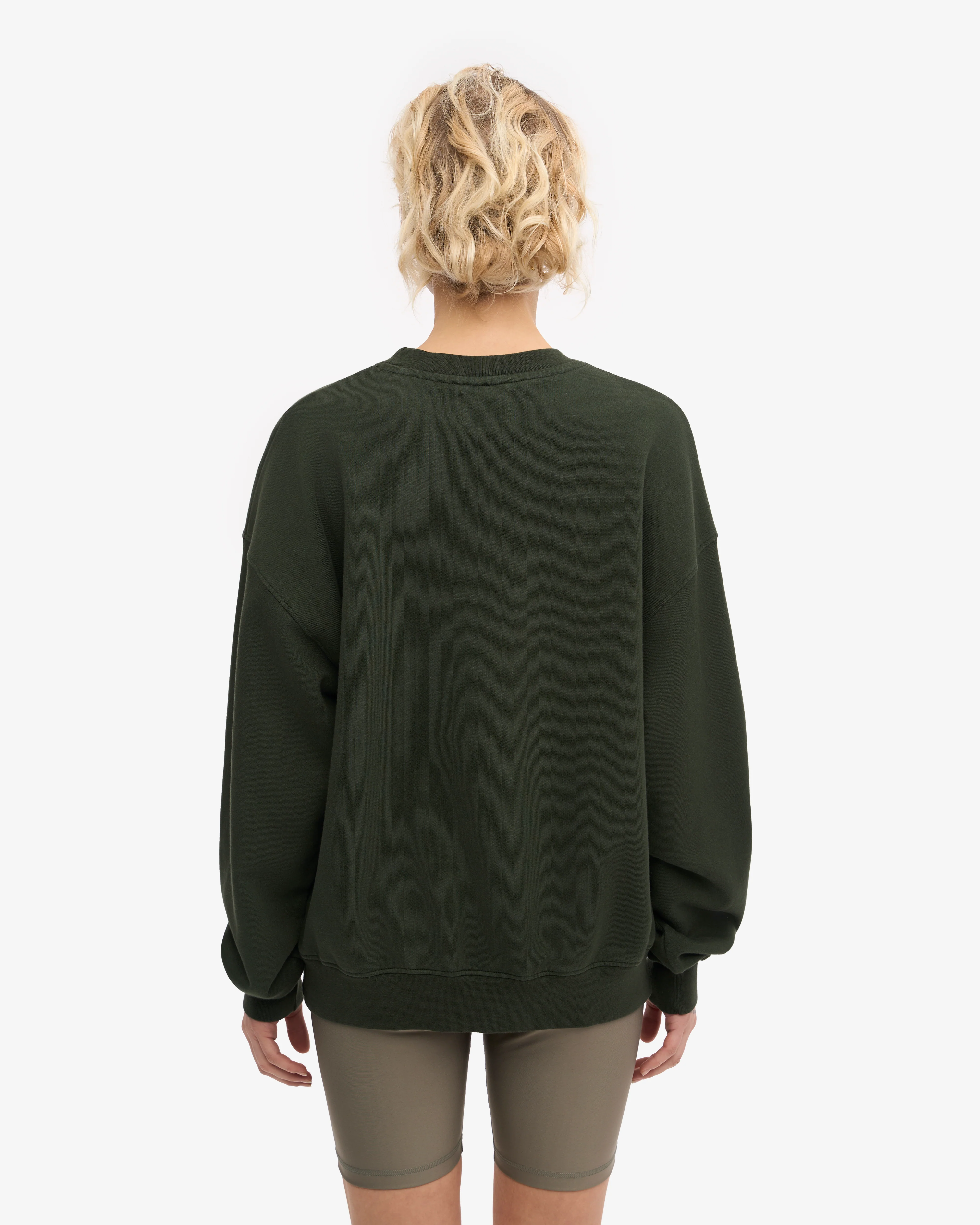 Organic Oversized Crew - Hunter Green