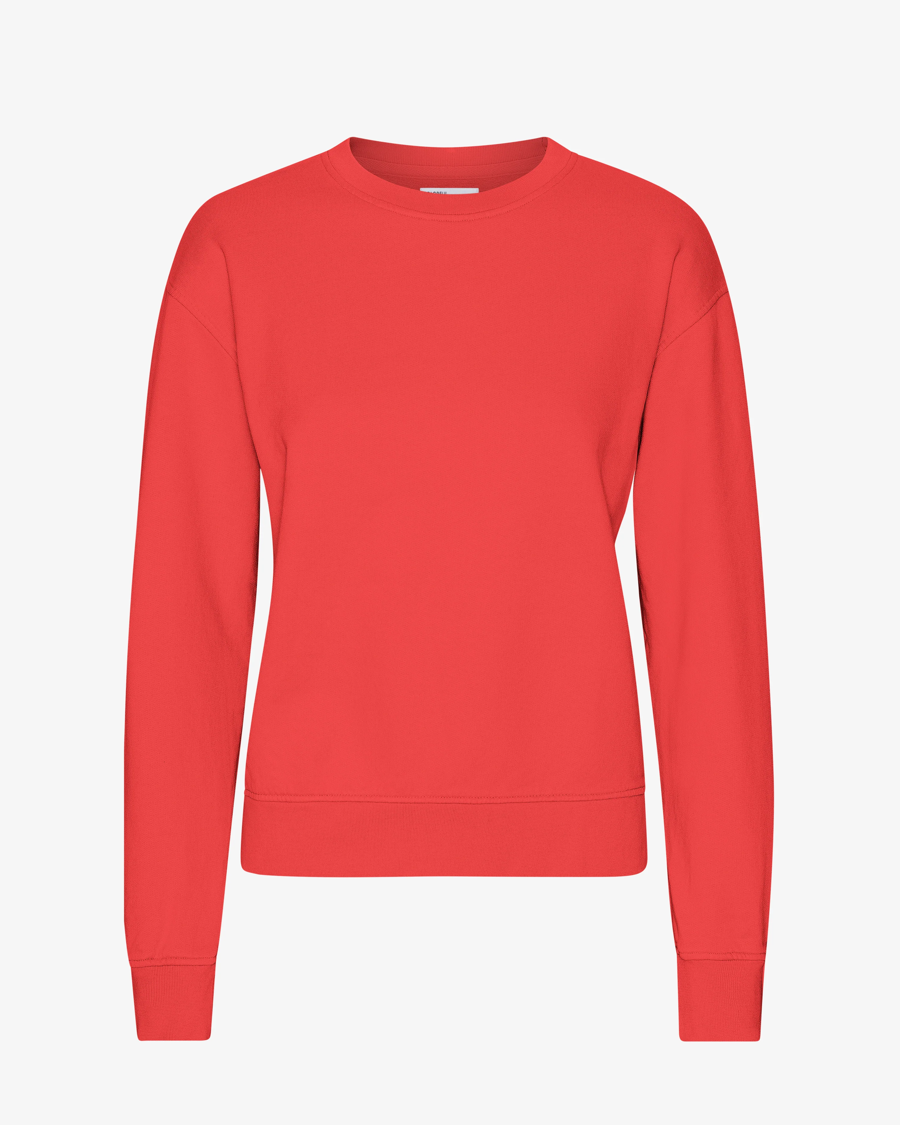 Women Classic Organic Crew - Red Tangerine