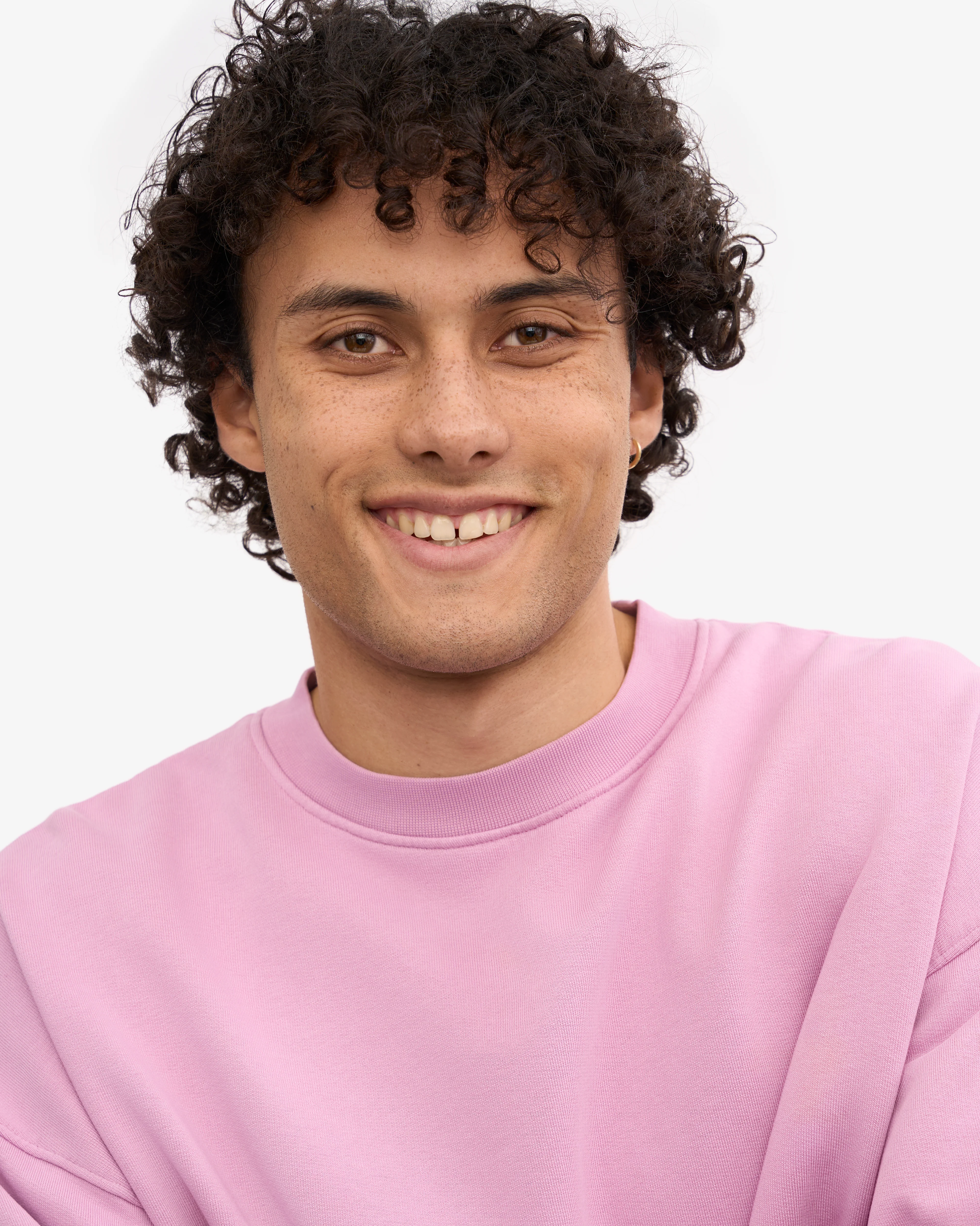 Organic Oversized Crew - Cherry Blossom