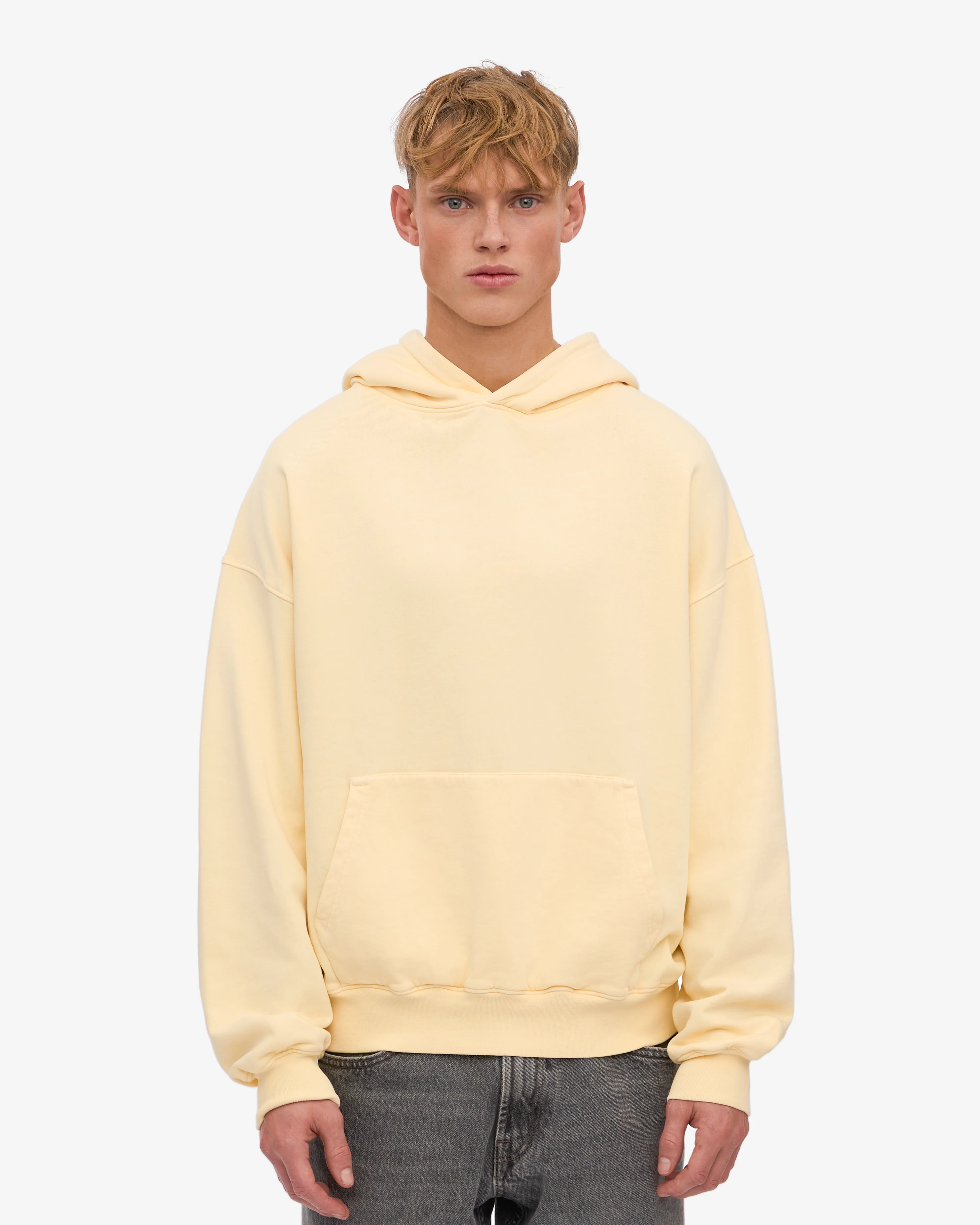 Organic Oversized Hood - Soft Yellow