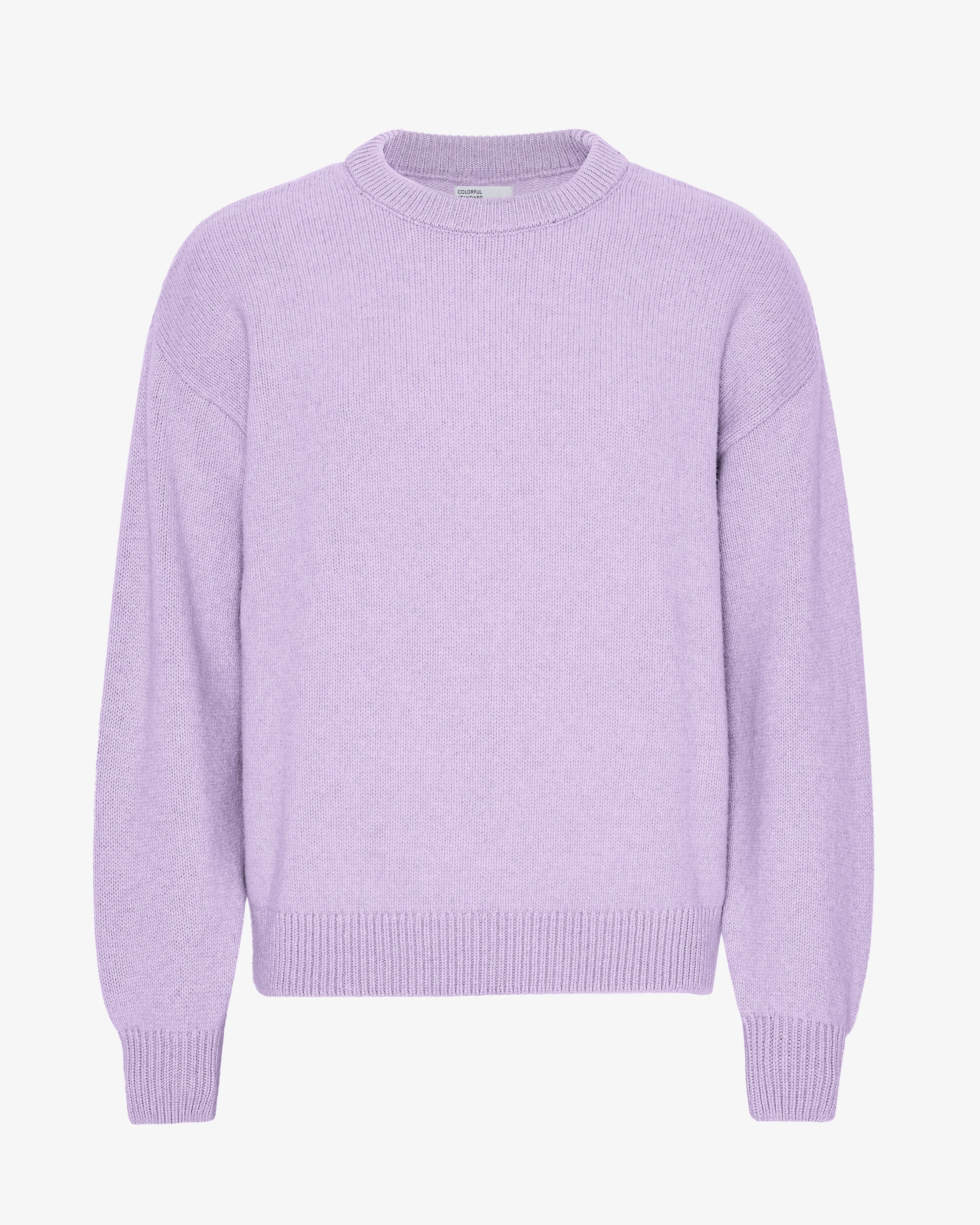 Oversized Merino Wool Crew - Soft Lavender