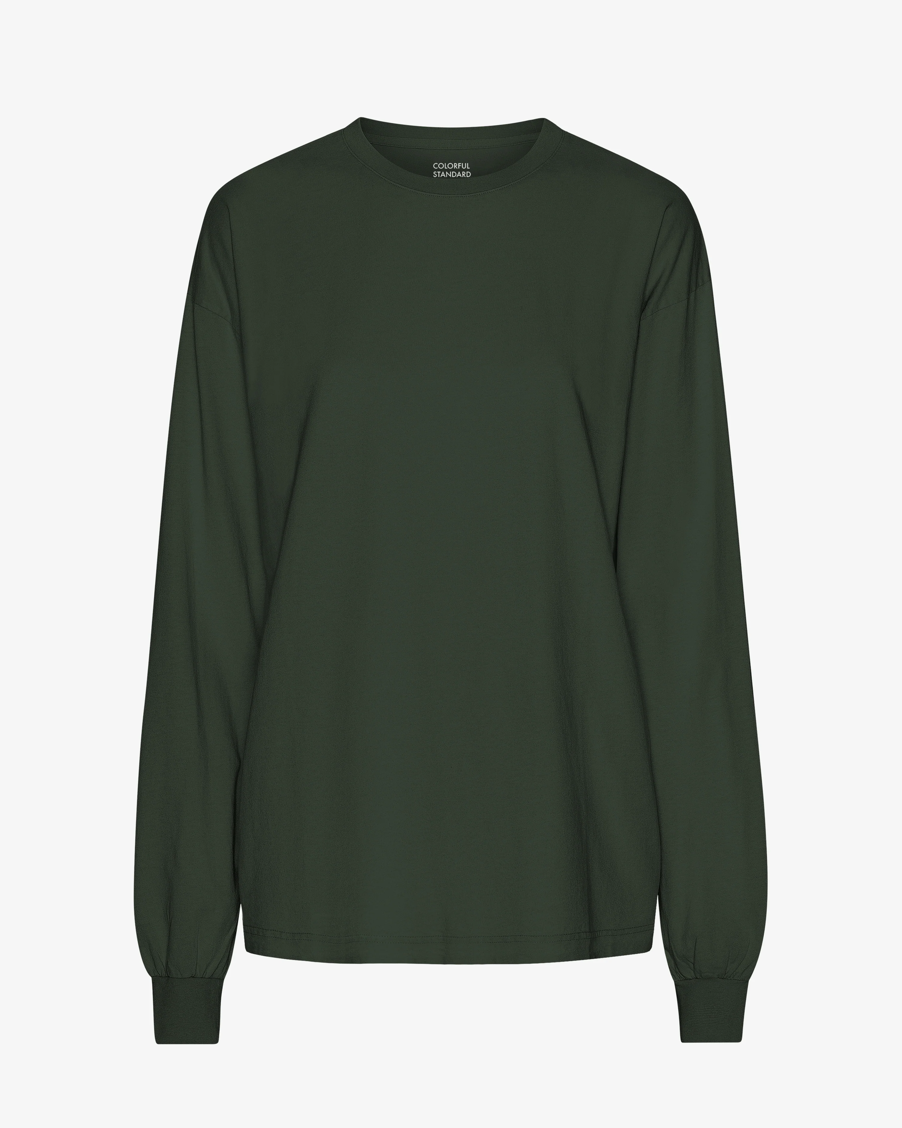 Oversized Organic LS T-Shirt - Hunter Green