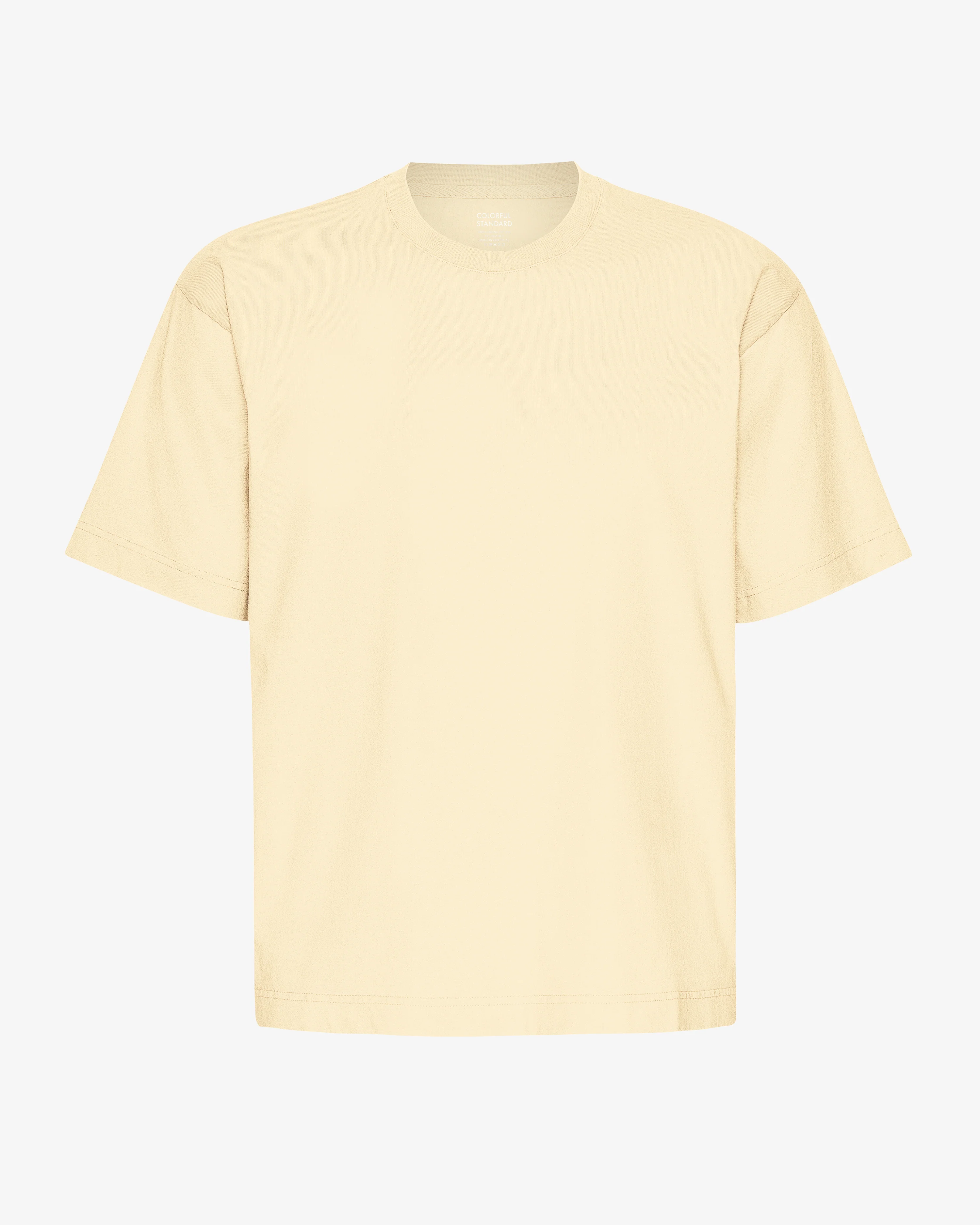 Oversized Organic T-Shirt - Soft Yellow