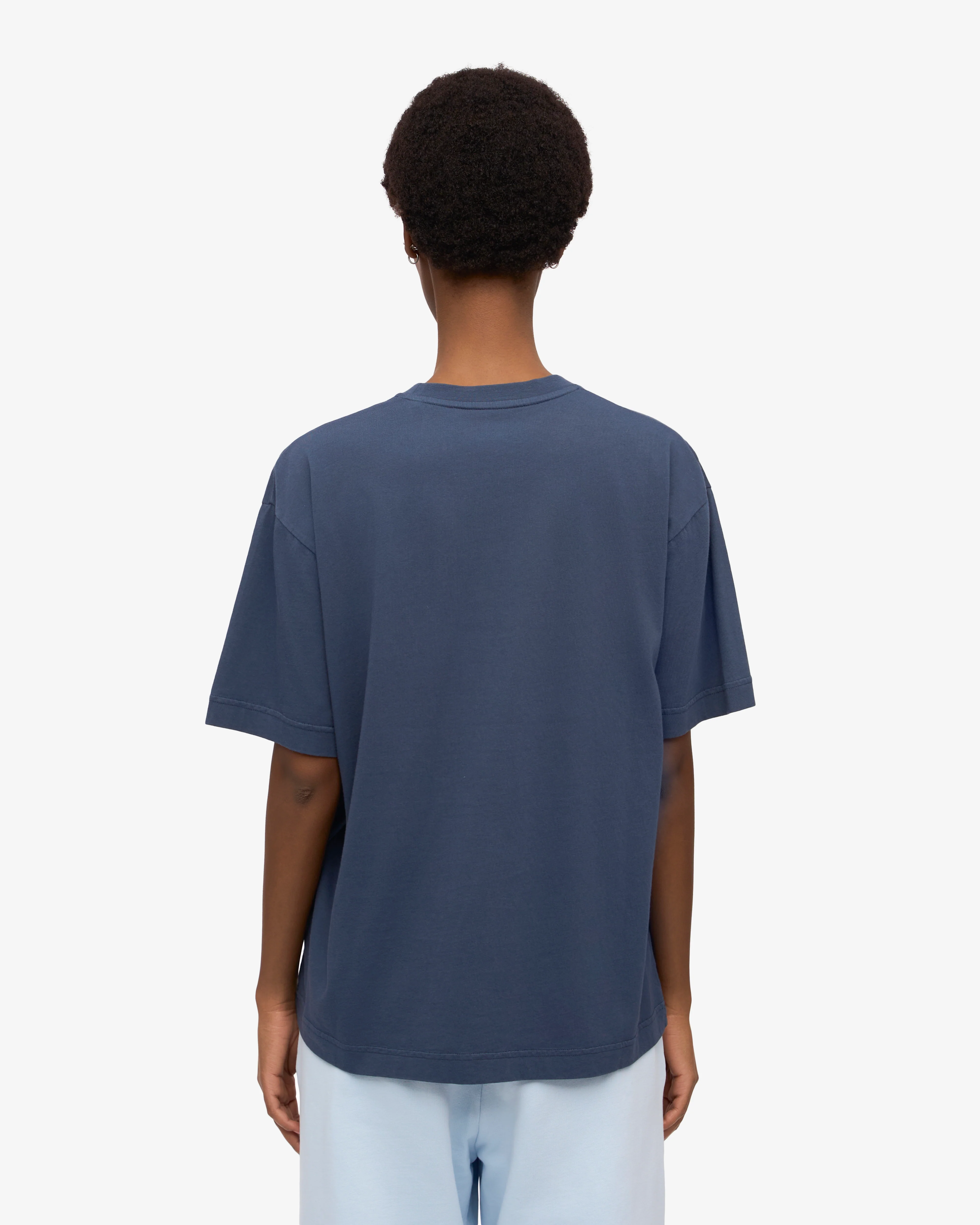 Oversized Organic T-Shirt - Petrol Blue