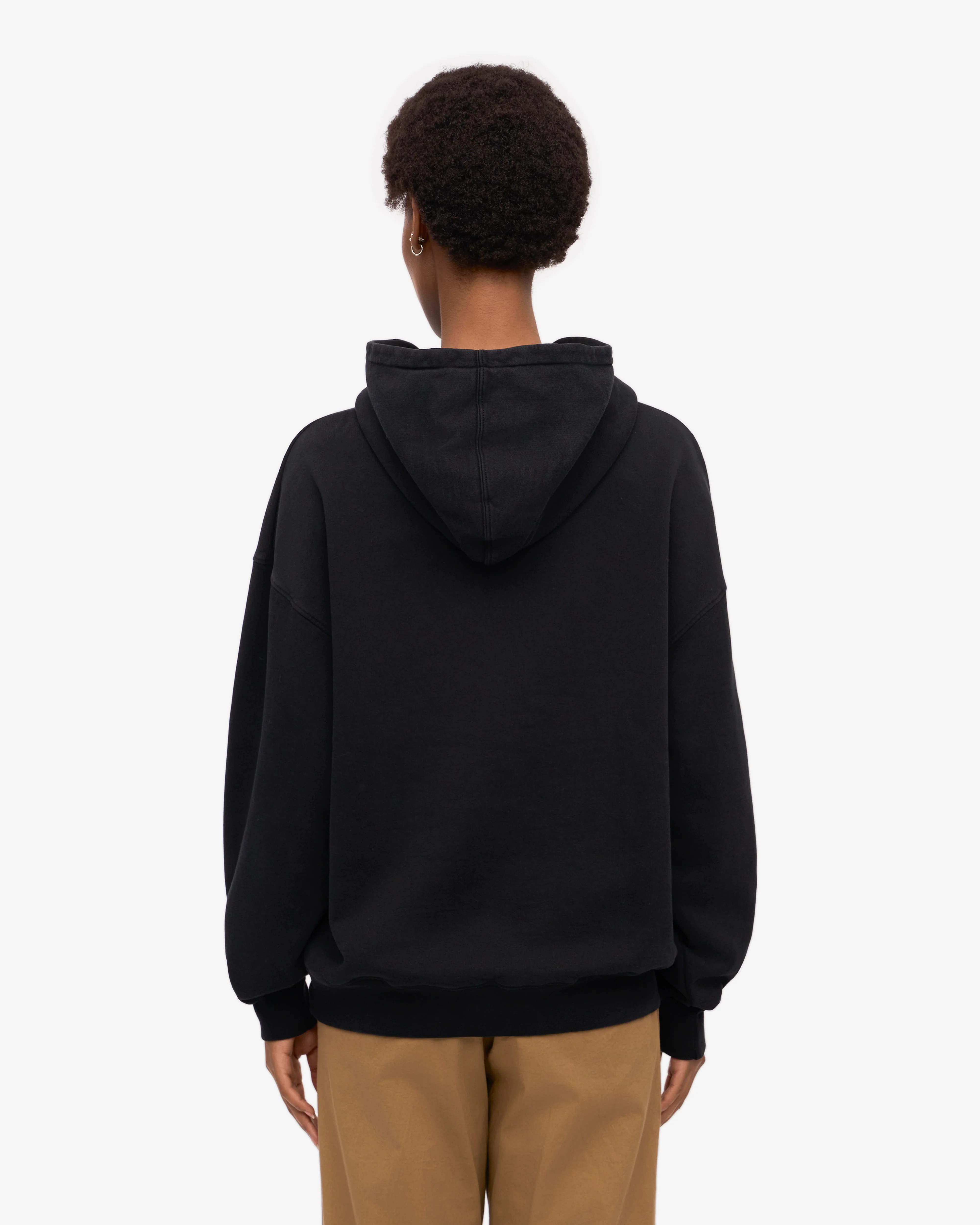 Organic Oversized Hood - Deep Black