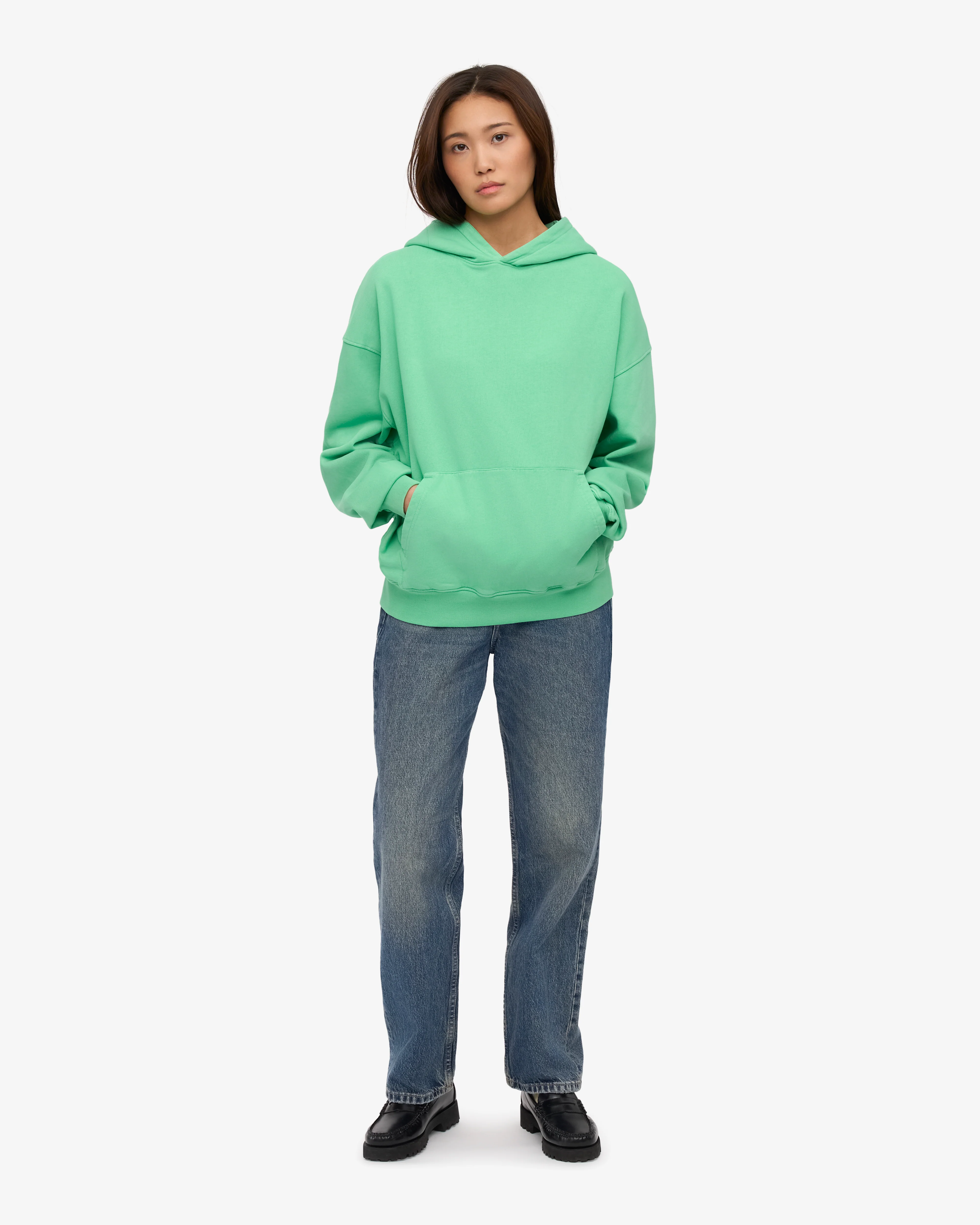 Organic Oversized Hood - Spring Green