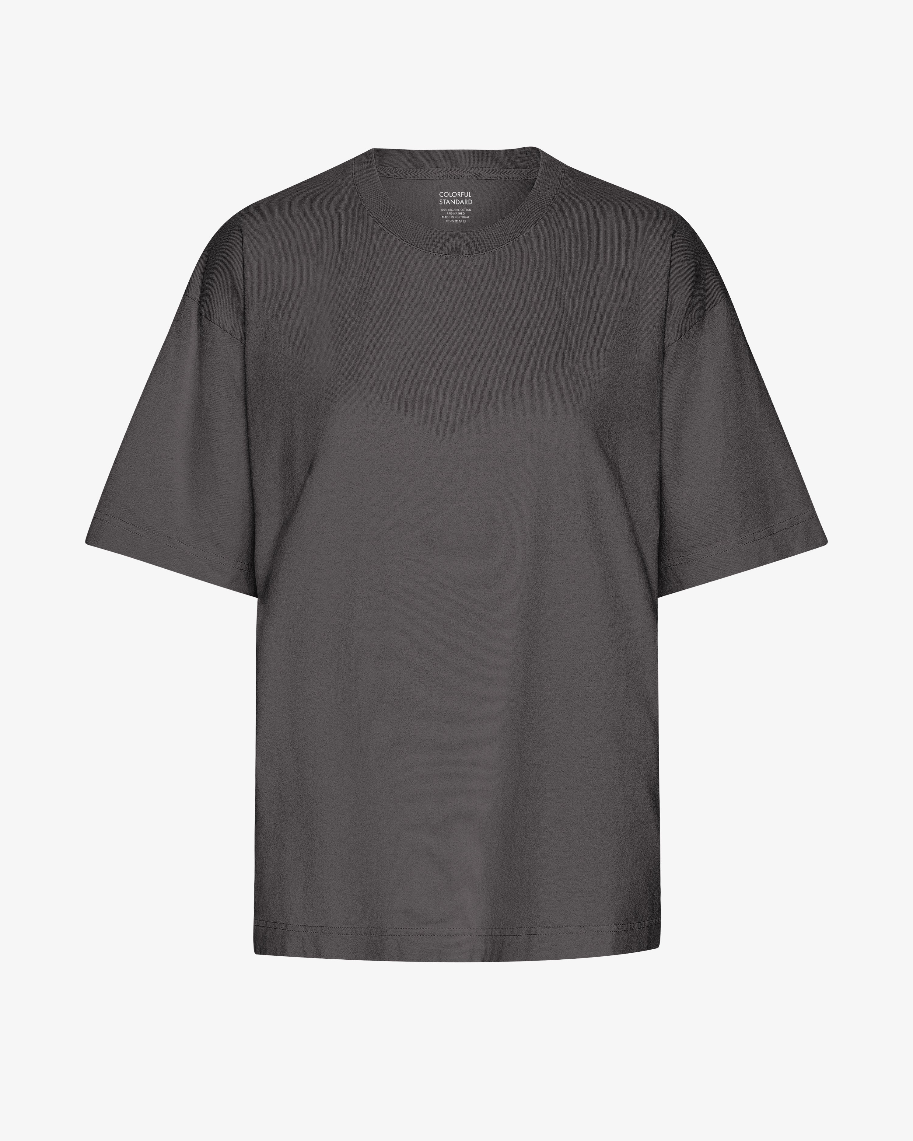Oversized Organic T-Shirt - Lava Grey