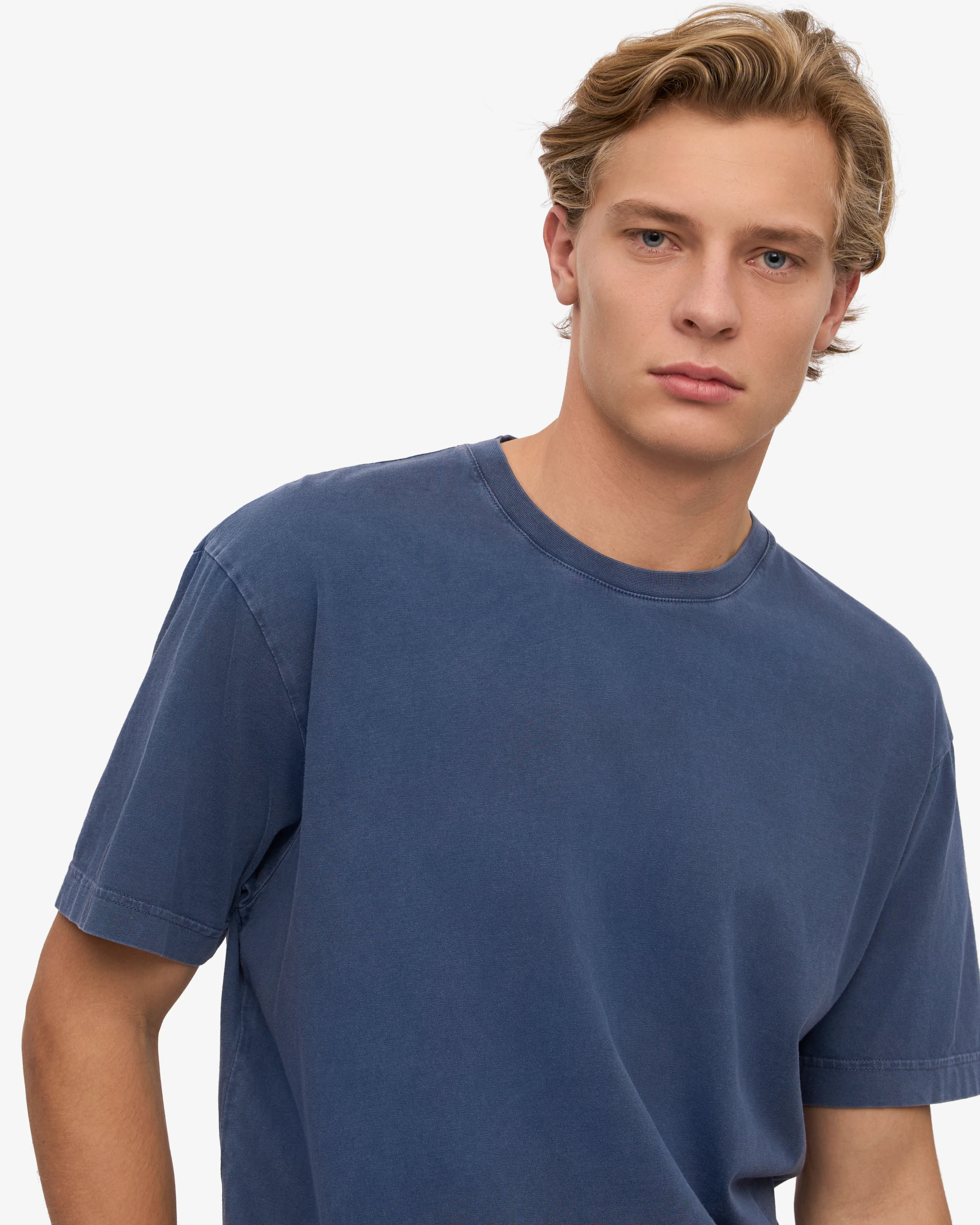 Oversized Organic T-Shirt - Neptune Blue