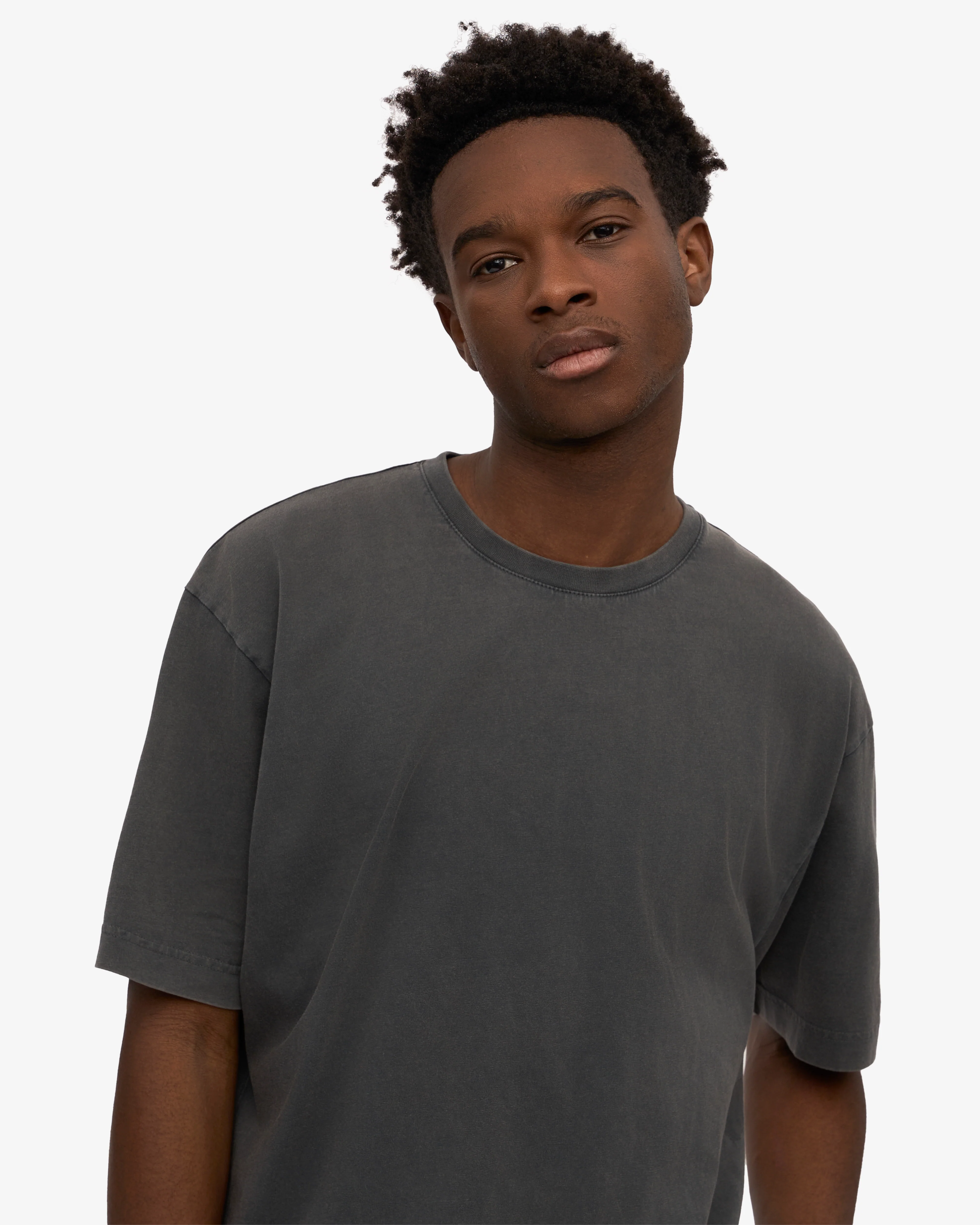 Oversized Organic T-Shirt - Faded Black