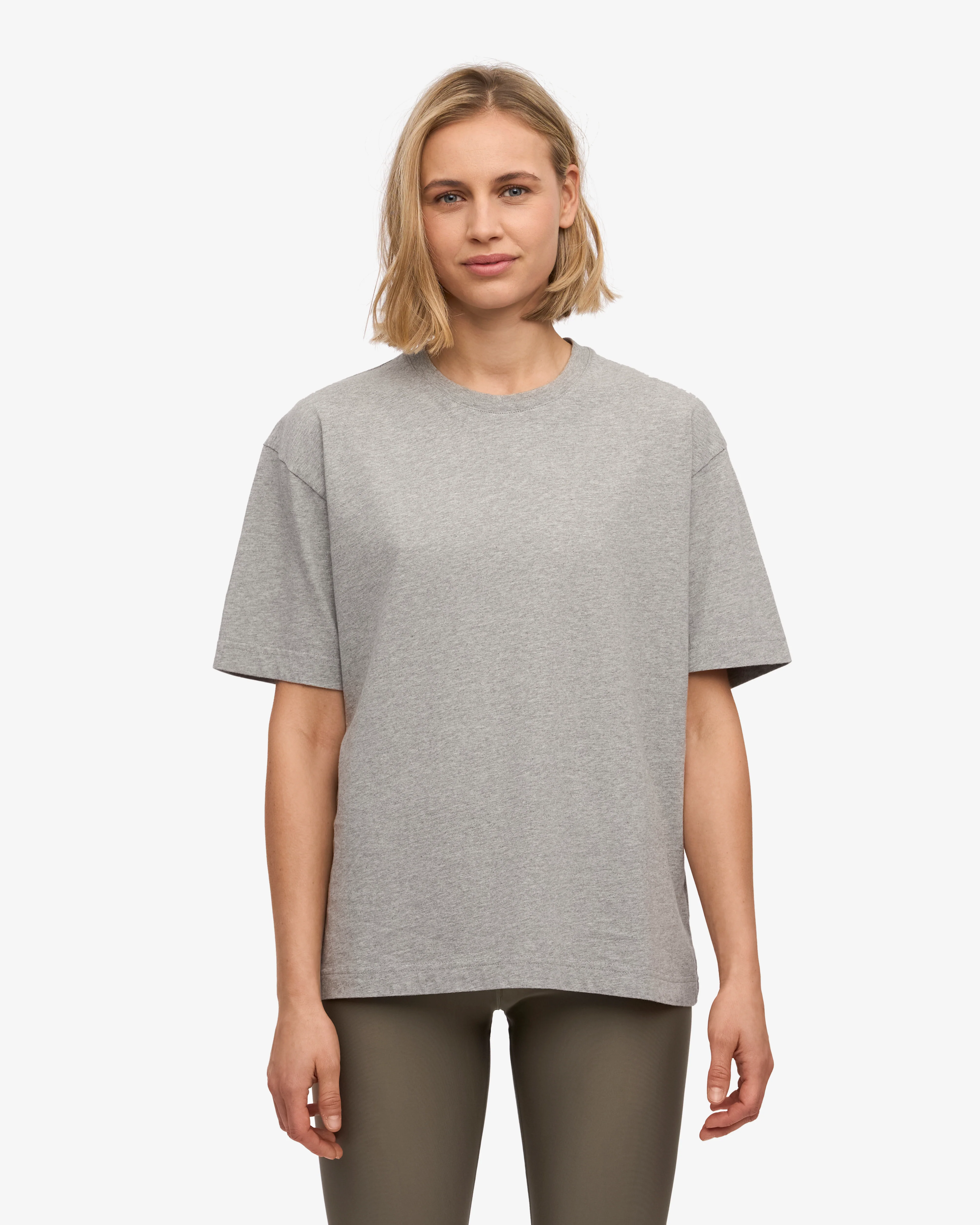 Oversized Organic T-Shirt - Heather Grey