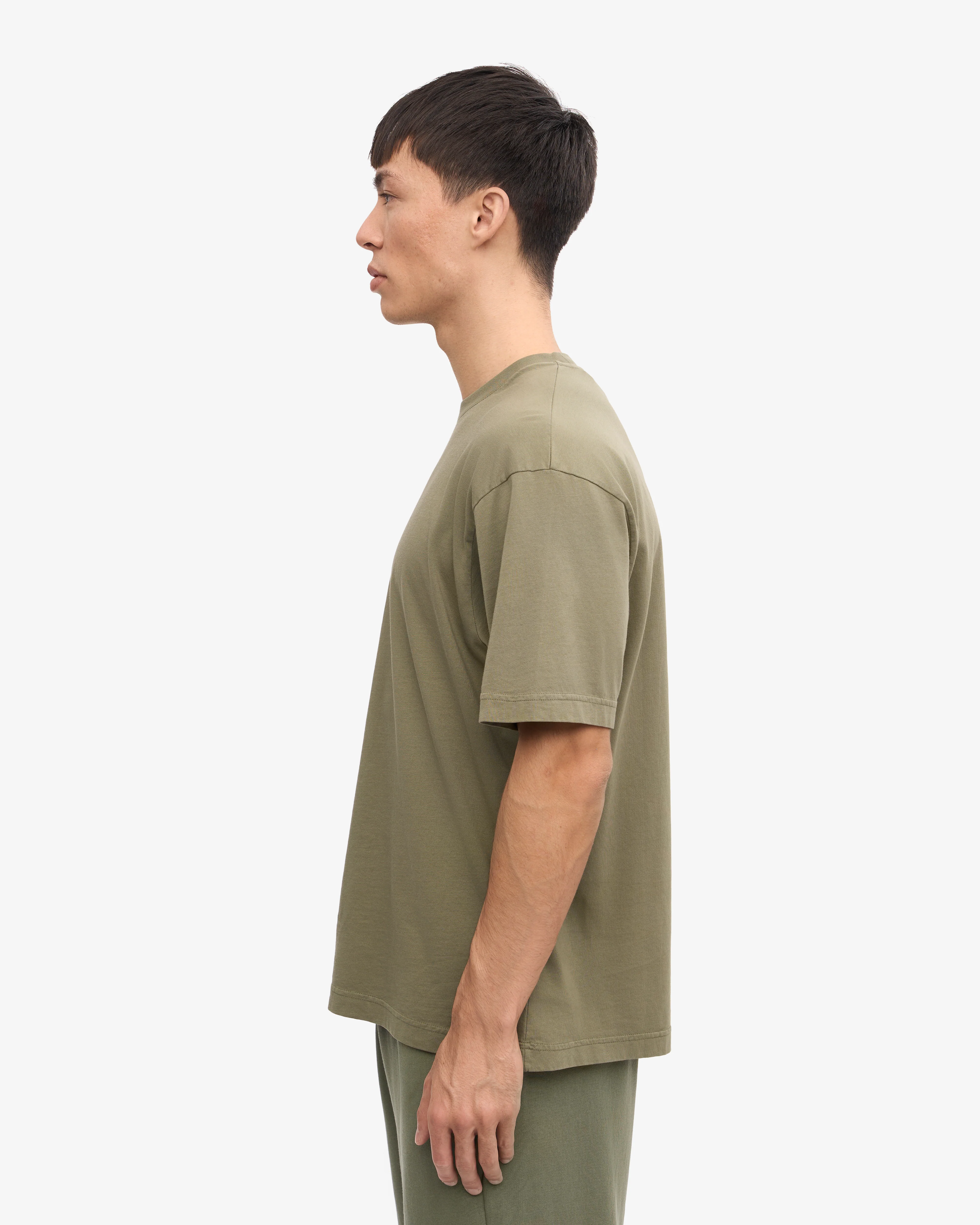 Oversized Organic T-Shirt - Dusty Olive