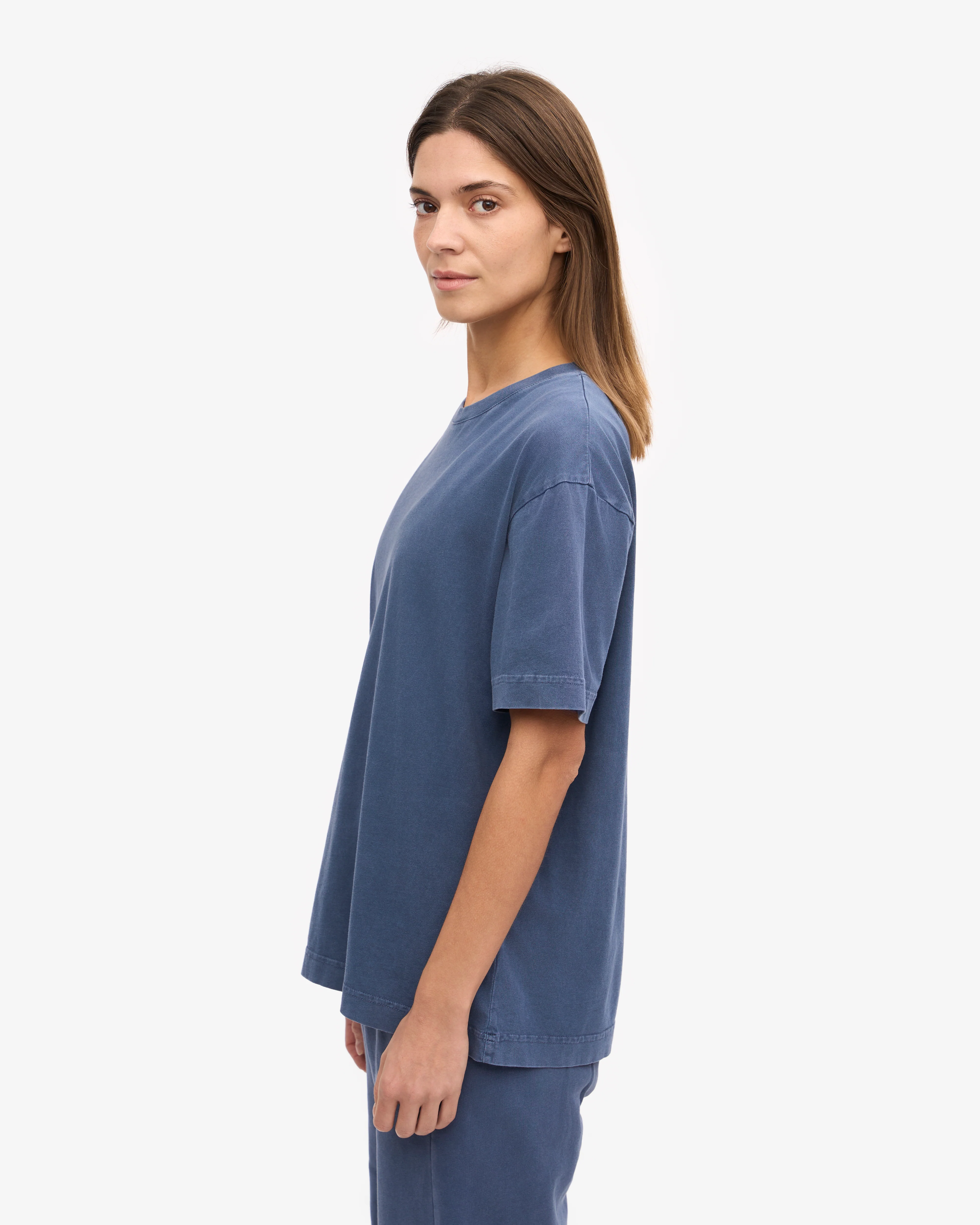 Oversized Organic T-Shirt - Neptune Blue
