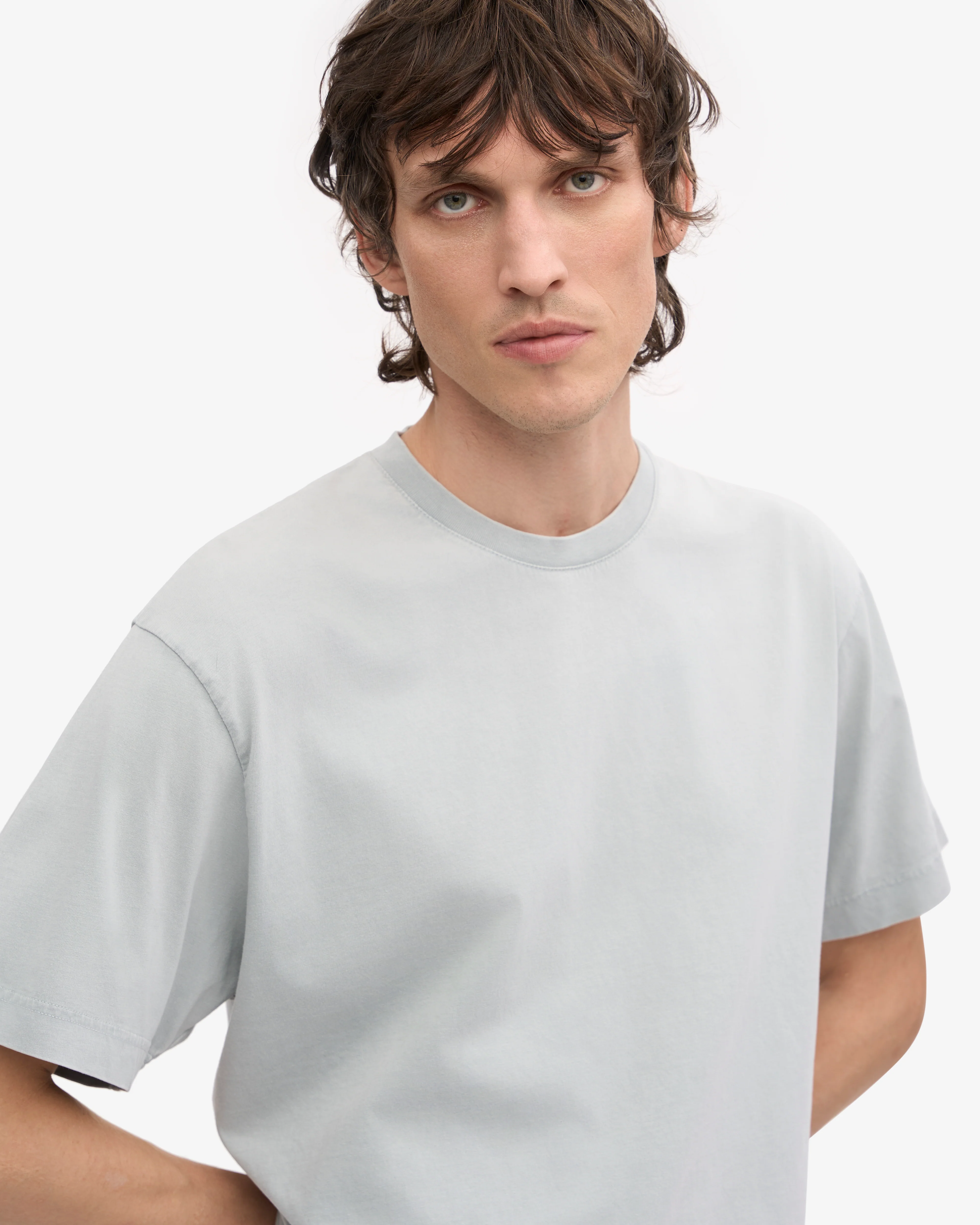 Oversized Organic T-Shirt - Faded Grey
