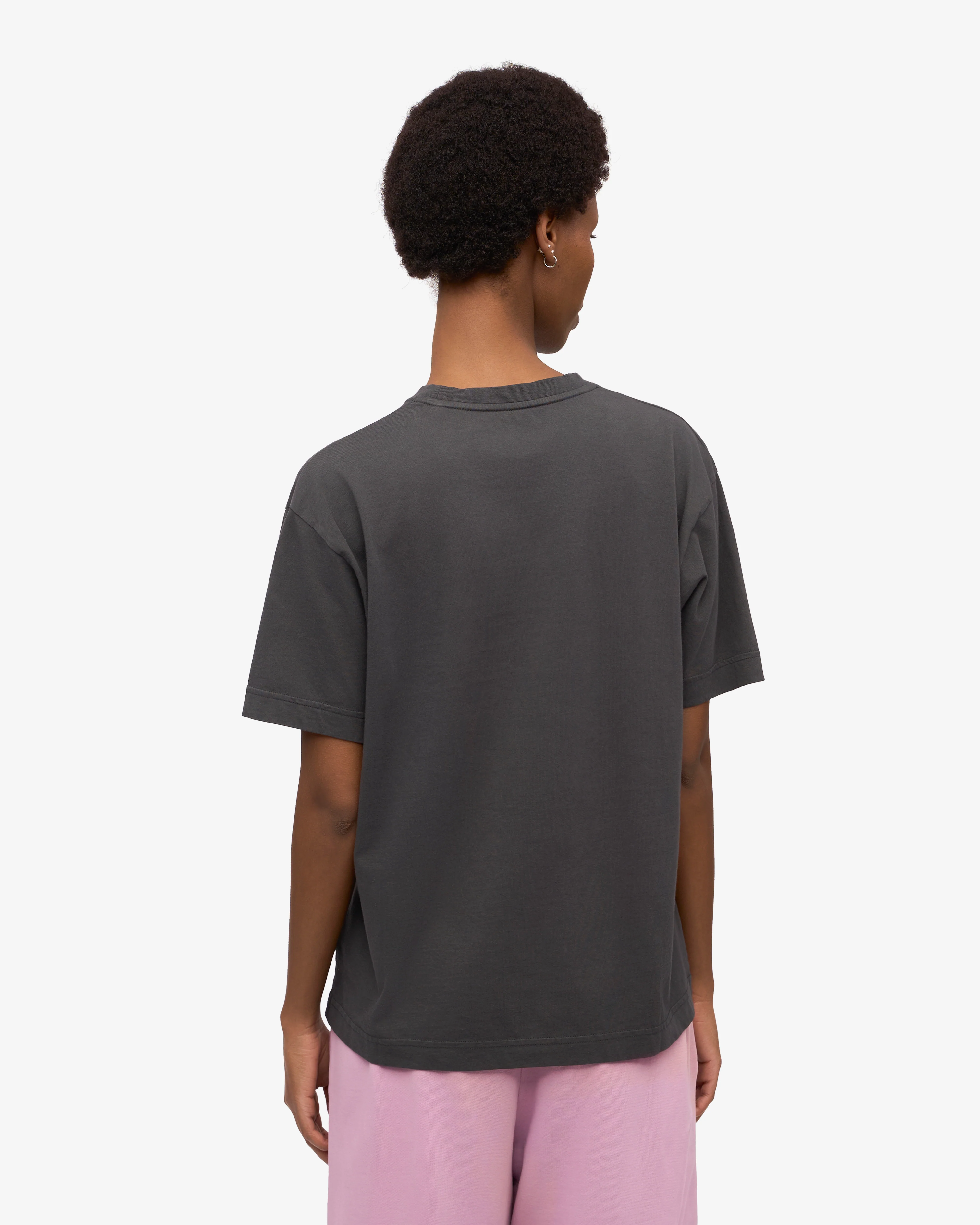 Oversized Organic T-Shirt - Lava Grey