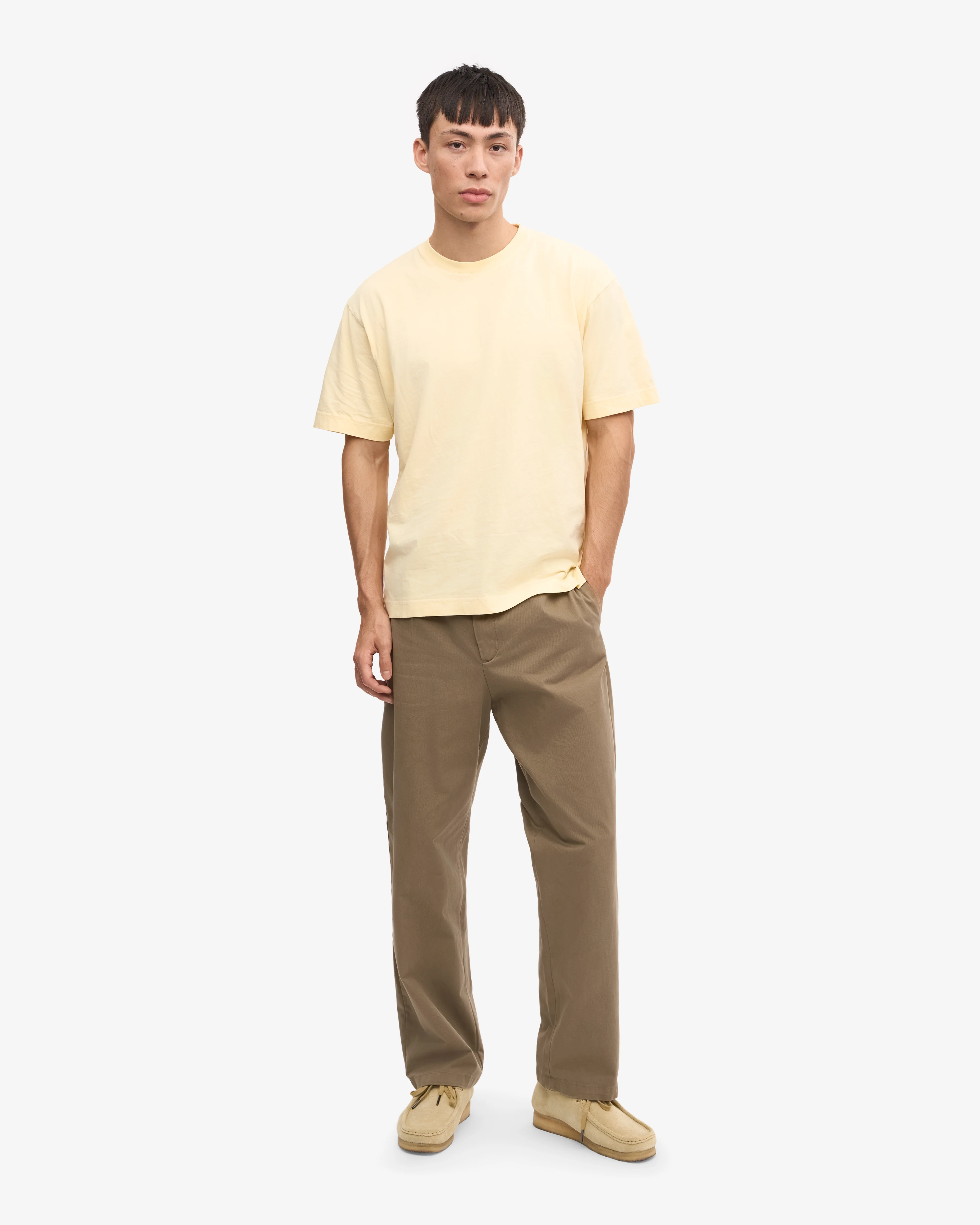 Oversized Organic T-Shirt - Soft Yellow