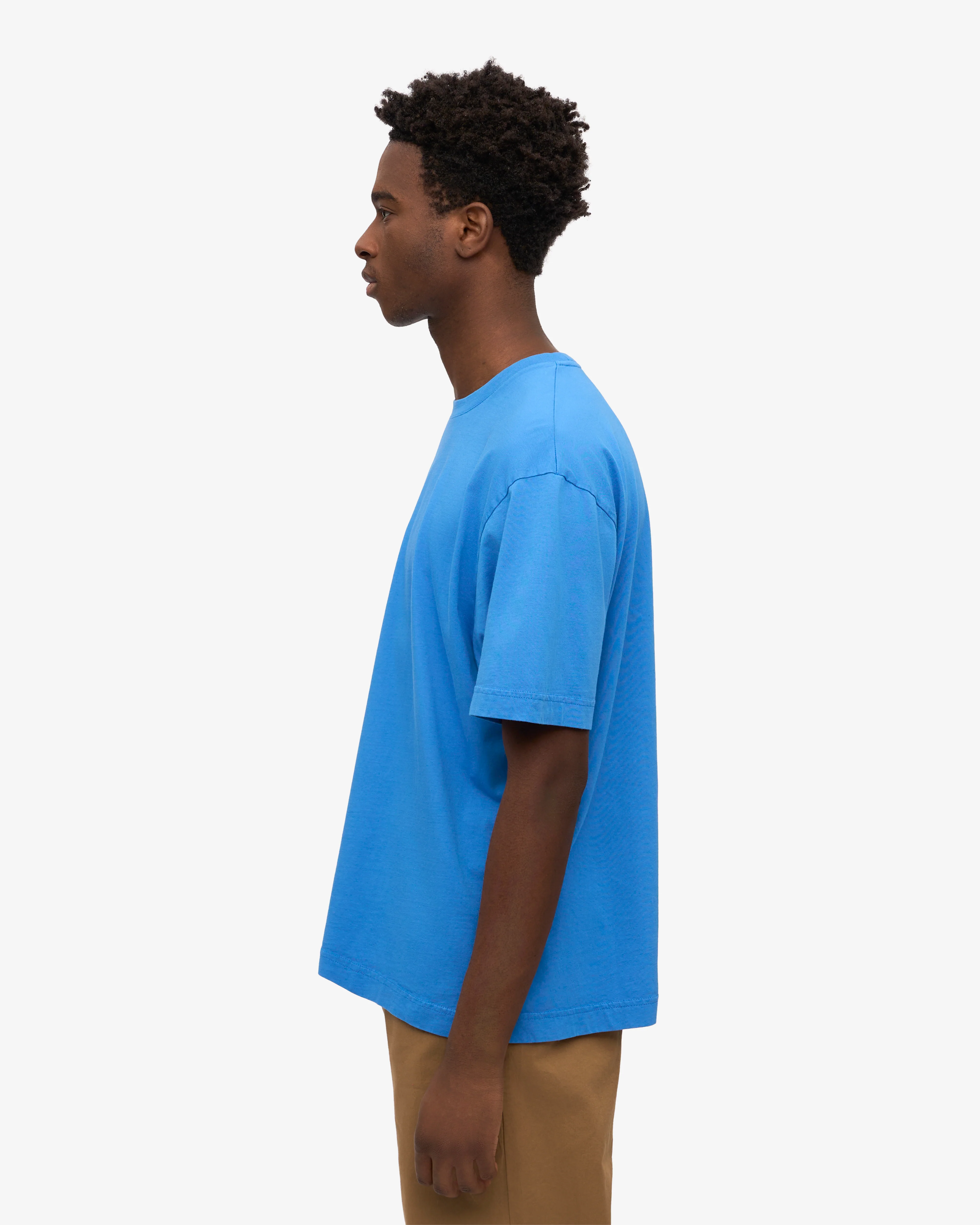 Oversized Organic T-Shirt - Pacific Blue